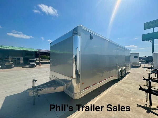 28' ALL ALUMINUM CAR HAULER ENCLOSED TRAILER DEMO UNIT