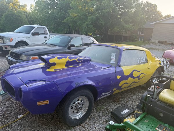 Rolling Chasis 1970 Pontiac Firebird Big Tire Car