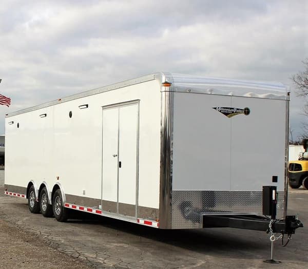 REDUCED $3,500! Pre-Owned Like New Race Trailer 34' Loaded  