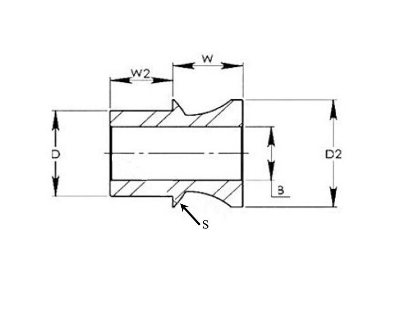 1/2 To 3/8 Bore Misalignment Spacer - 1.40 Mounting Width For Heim Joints & Steering