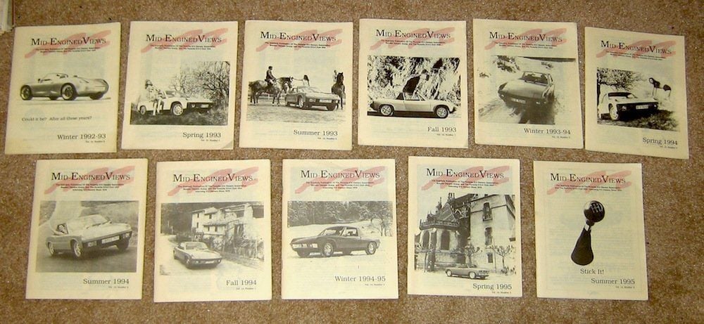 Miscellaneous - Mid-Engined Views Magazines, 11 issues, 1992 - 1995 - Used - 1992 to 1995  All Models - Silver Spring, MD 20904, United States