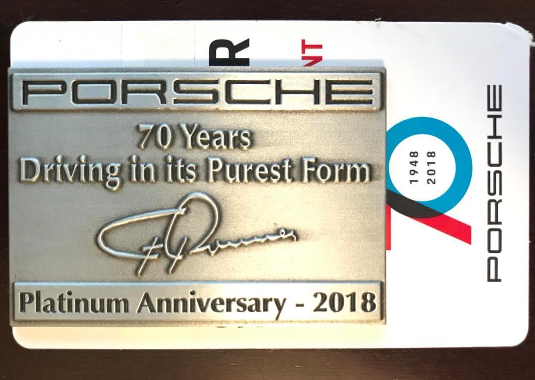 Accessories - FS:  70th Anniversary "Driving in its Purest Form" Plaque - New - All Years Porsche All Models - Novi, MI 48375, United States