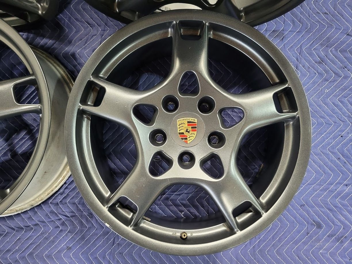 OEM Porsche 987 Cayman Boxster Lobster Claw Wheels Rims 19x8 19x9.5