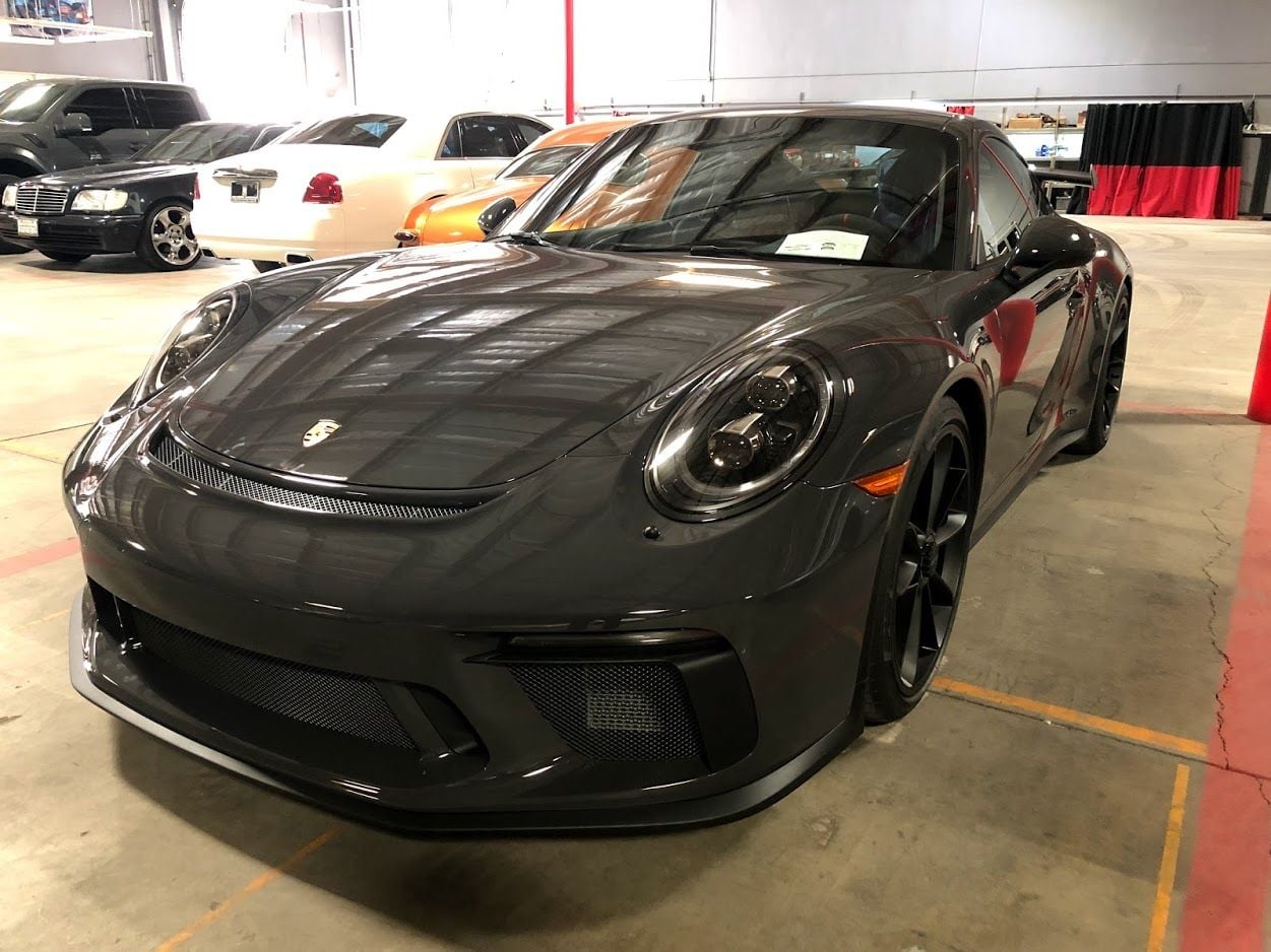 Wheels and Tires/Axles - 991.2 GT3 stock wheels and tires (Dunlop) - Satin Black - 1600 miles - Used - 2018 to 2019 Porsche GT3 - Burbank, CA 91504, United States