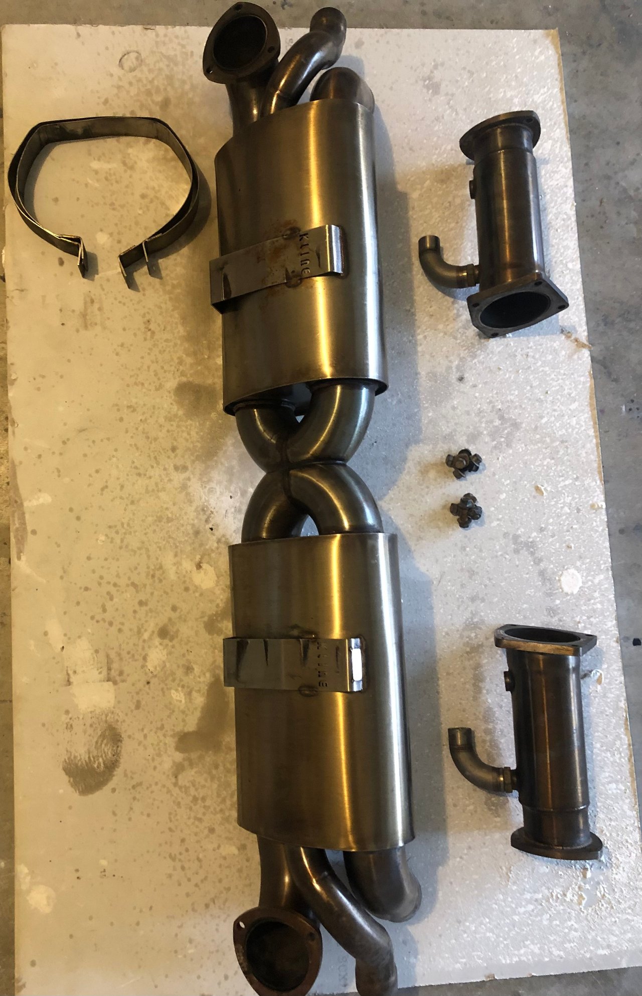 Engine - Exhaust - Kline 76/70mm (Regular) Exhaust w/ test pipes and o2 spacers - Used - 2014 to 2019 Porsche 911 - San Diego, CA 92109, United States
