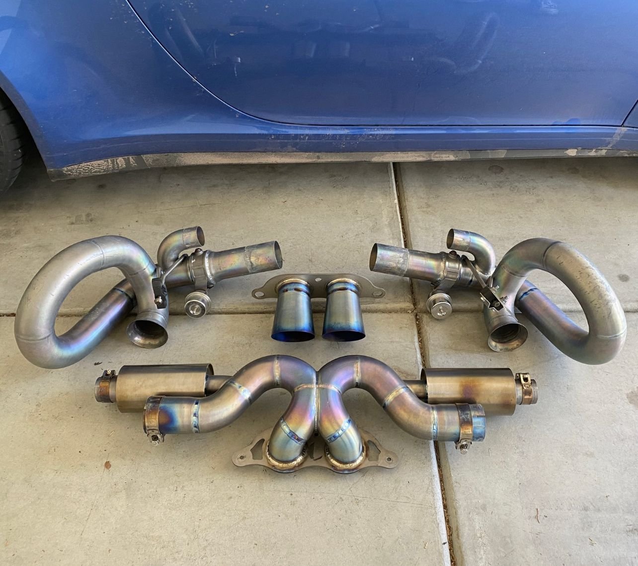 JCR TITANIUM SILENCED / VALVED RACE PIPE EXHAUST 991 GT3 / RS