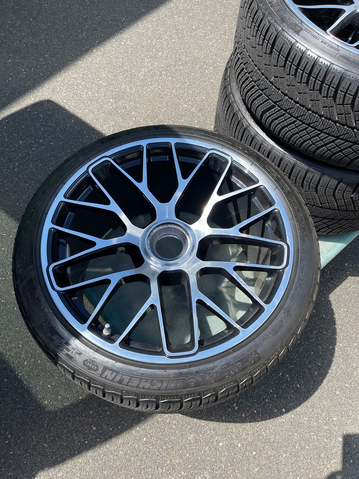 Wheels and Tires/Axles - Porsche OEM 20" Turbo S Wheels and Alpin Winter Tires 991 - Used - 2015 to 2019 Porsche 911 - Ny, NY 10021, United States