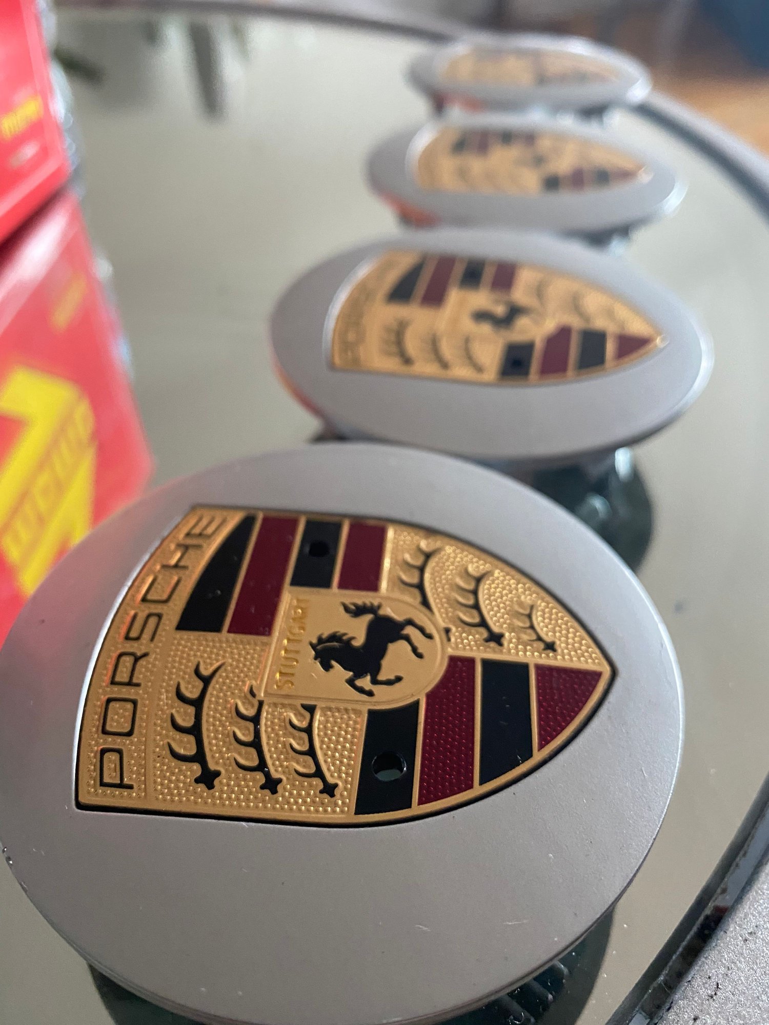 OEM Porsche Colored Crest Wheel Caps Rennlist Porsche Discussion Forums