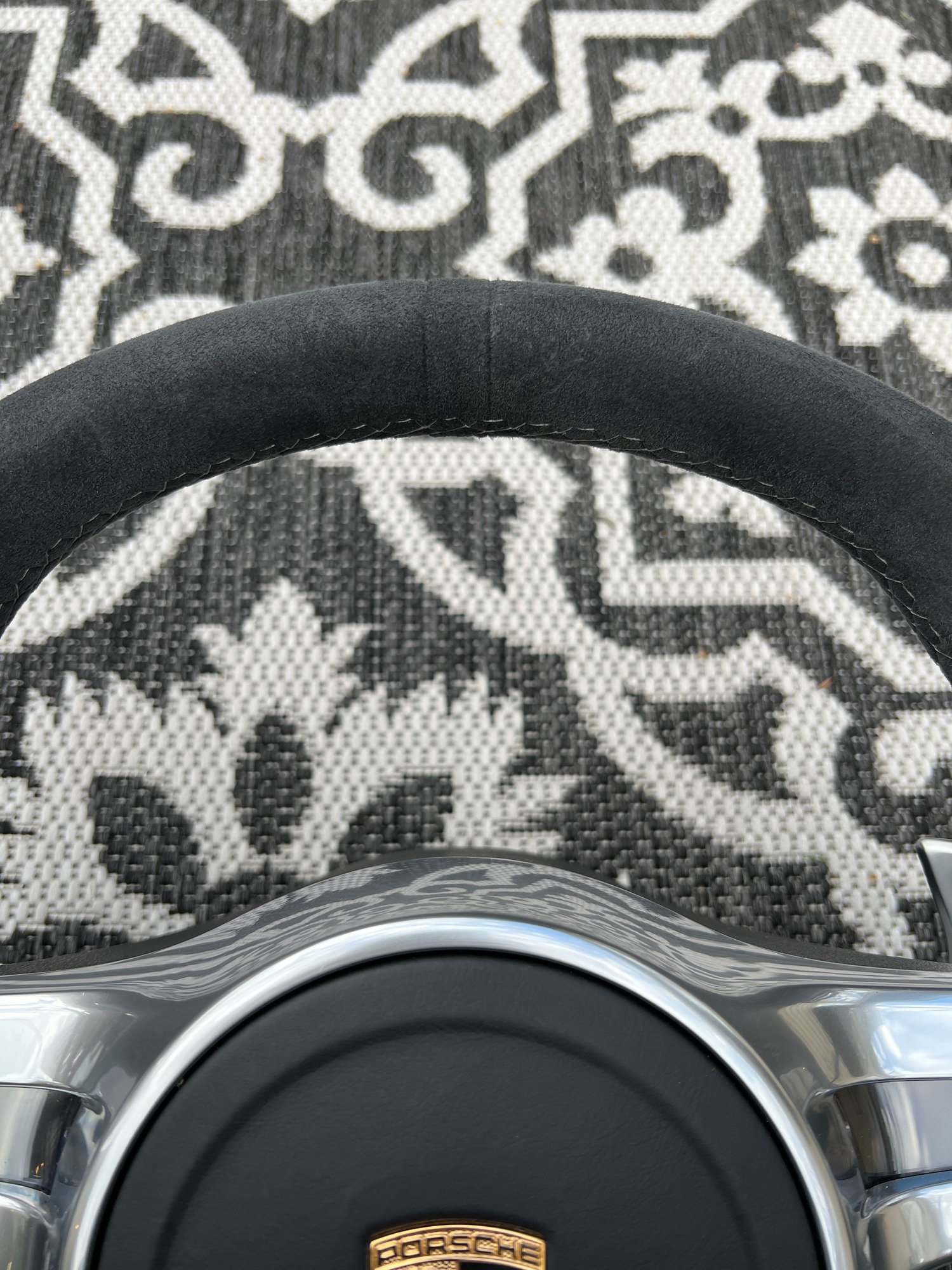 Interior/Upholstery - Alcantara PDK Sport Steering Wheel + Airbag - Used - 2012 to 2018 Porsche 911 - Dearborn, MI 48124, United States