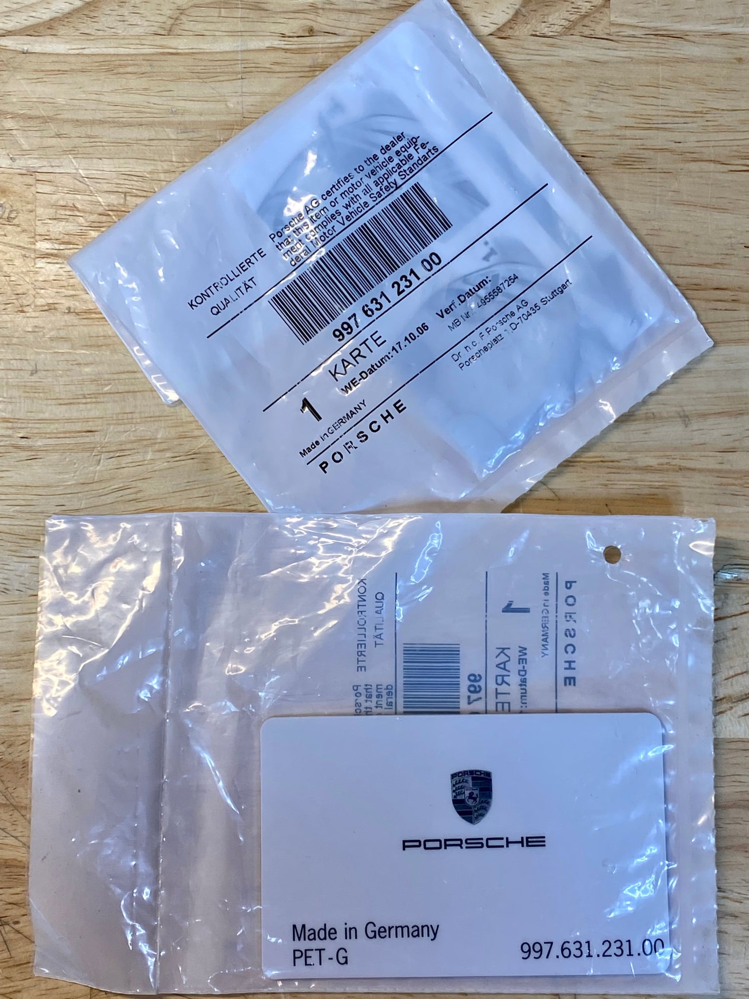 Miscellaneous - 997 (or others) Card to Release Fog lights. BNIB - New - All Years Porsche 911 - Shreveport, LA 71106, United States