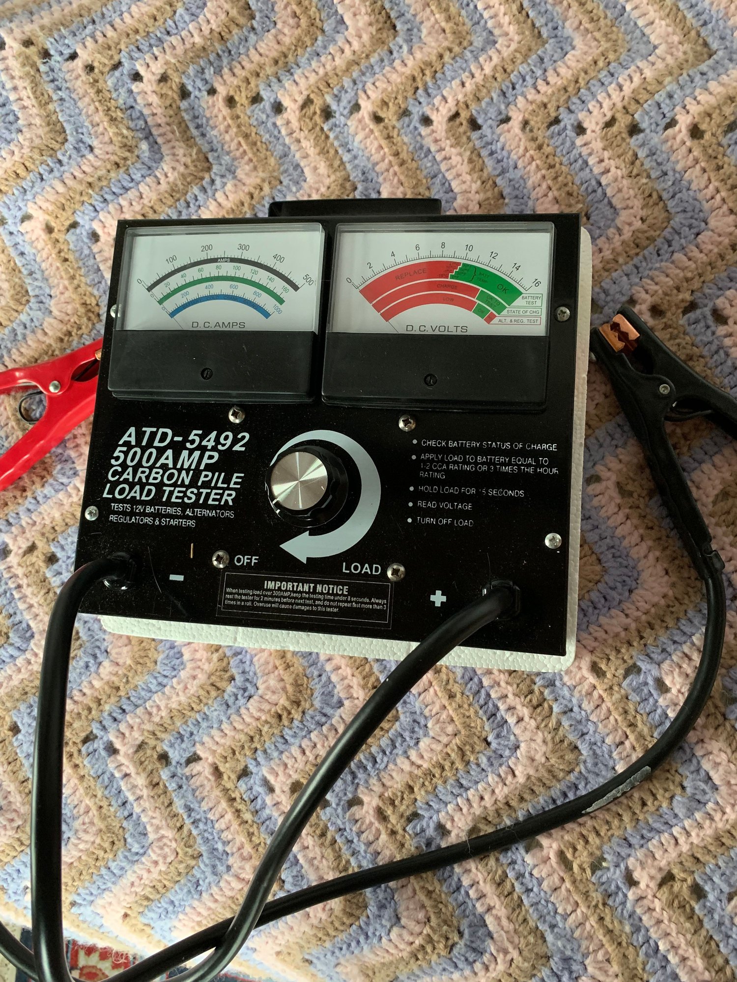 Miscellaneous - 500 Amp Analog Carbon Pile Battery Load Tester - - Used - 2010 to 2024 Any Make All Models - Sound Beach, NY 11789, United States