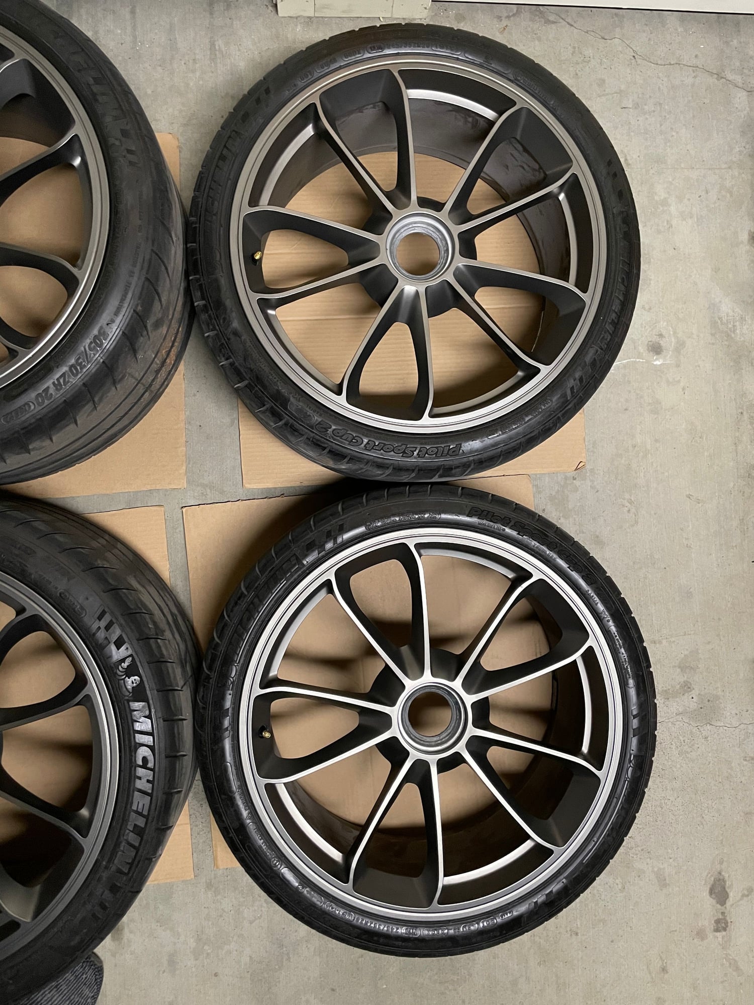 Wheels and Tires/Axles - 991 GT3 wheel set in Platinum - Used - 2014 to 2019 Porsche GT3 - Los Angeles, CA 90025, United States