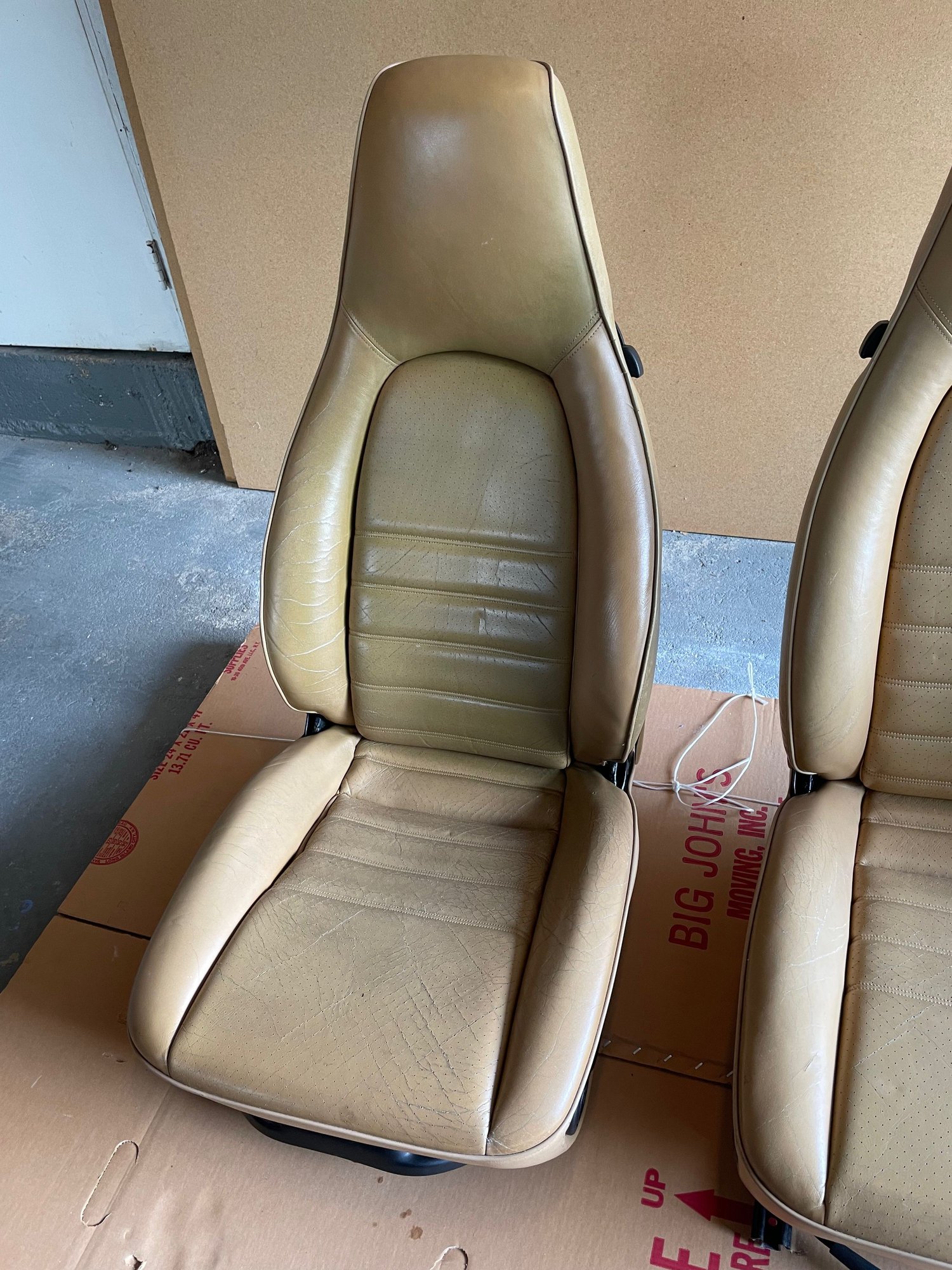 Interior/Upholstery - 968 Front Seats - Cashmere - For Sale - Used - 1989 to 1998 Porsche 911 - 1986 to 1990 Porsche 944 - All Years Porsche 968 - Northport, NY 11768, United States