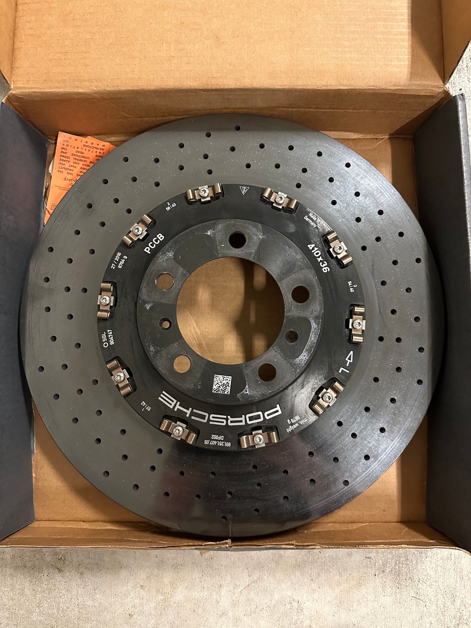 Brakes - 2016 GT4 PCCB Rotors and Pads (410mmx36 and 390x32) - Used - 2016 Porsche Cayman GT4 - Austin, TX 78641, United States