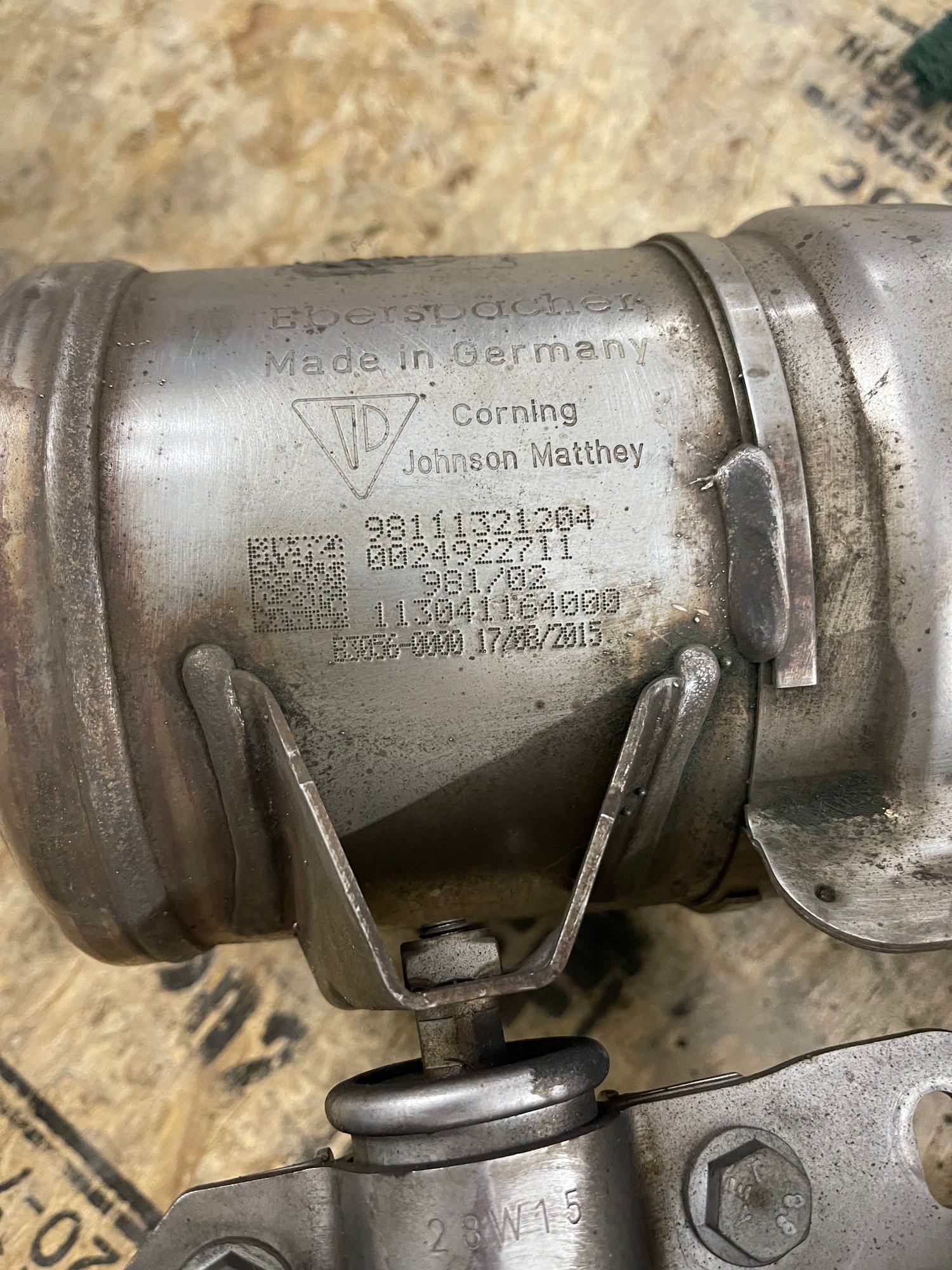 Engine - Exhaust - Porsche Factory exhaust header & catalytic converter. For Boxster 3.8 Liter 981 - Used - 2015 to 2016 Porsche Cayman GT4 - 2015 to 2016 Porsche Boxster - Boise, ID 83706, United States