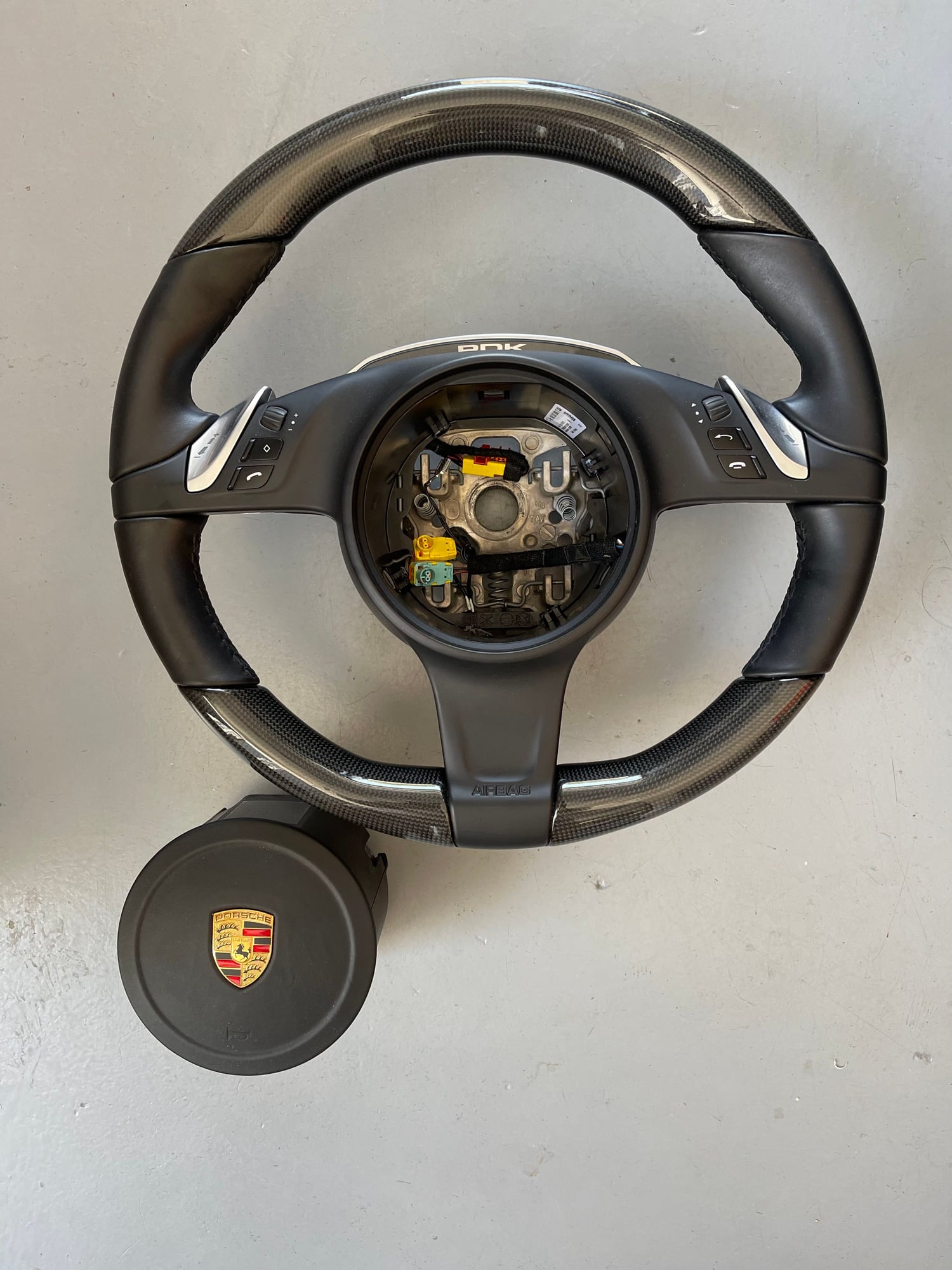 Interior/Upholstery - Carbon Fiber PDK Steering Wheel with Air Bag - Used - 2015 Porsche 911 - Los Angeles, CA 91403, United States