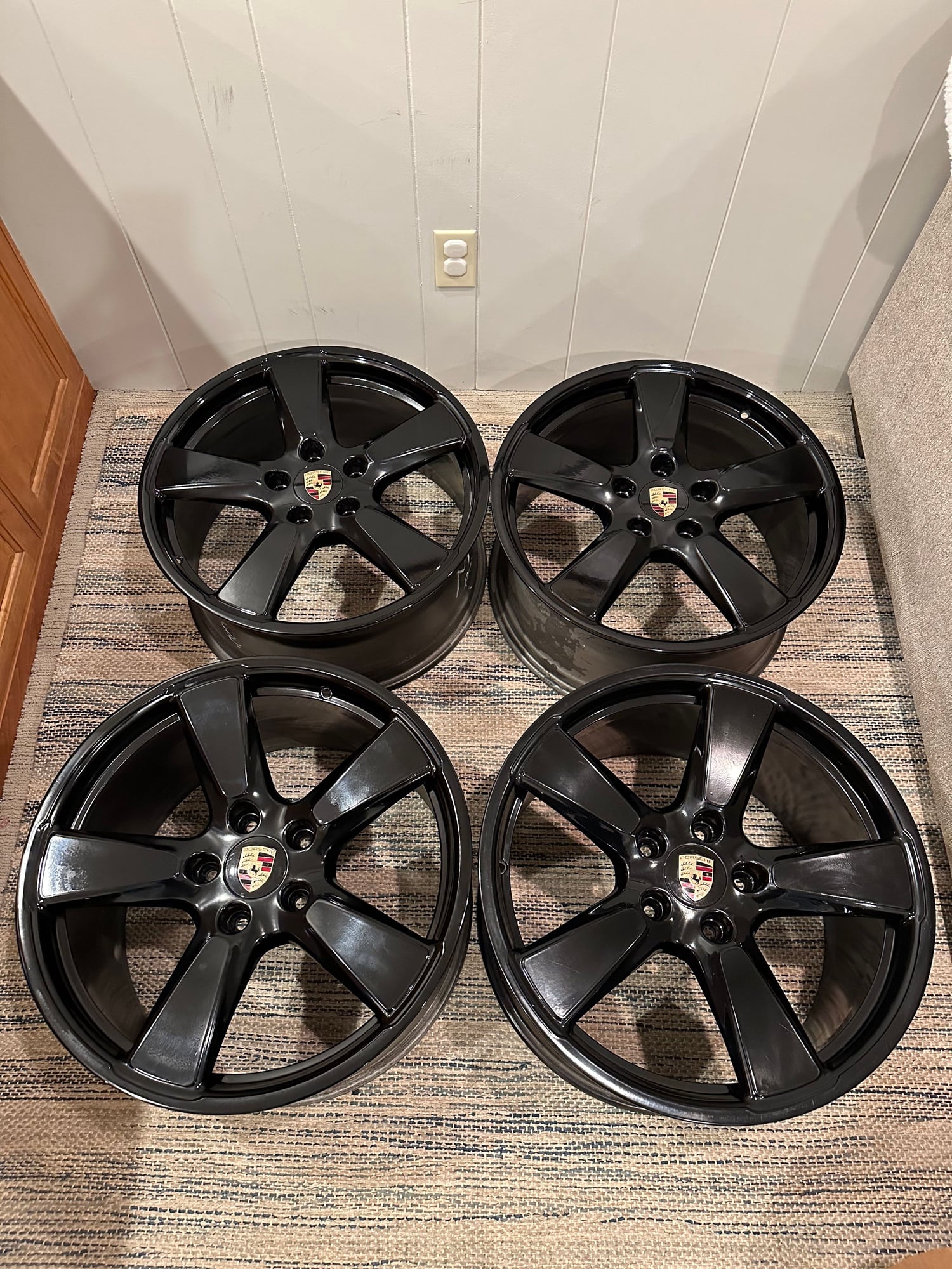 2020 Porsche Cayenne - 20" OEM Panamera Sport Classic Wheels - Black - Excellent - Wheels and Tires/Axles - $2,250 - Plymouth, MN 55447, United States