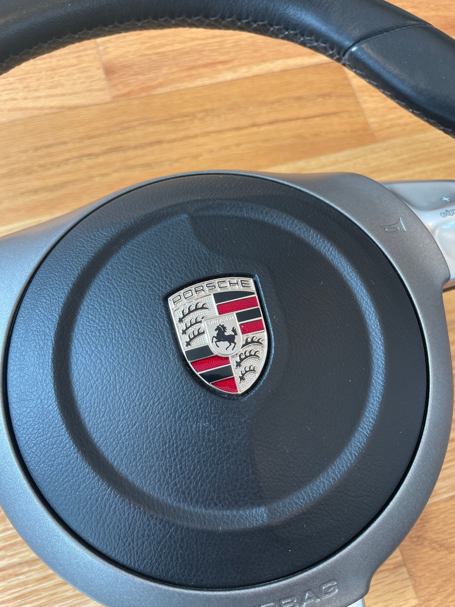 Interior/Upholstery - 997 / 987 OEM Sport Steering Wheel & Airbag - Tiptronic - Used - -1 to 2026  All Models - Boston, MA 02127, United States
