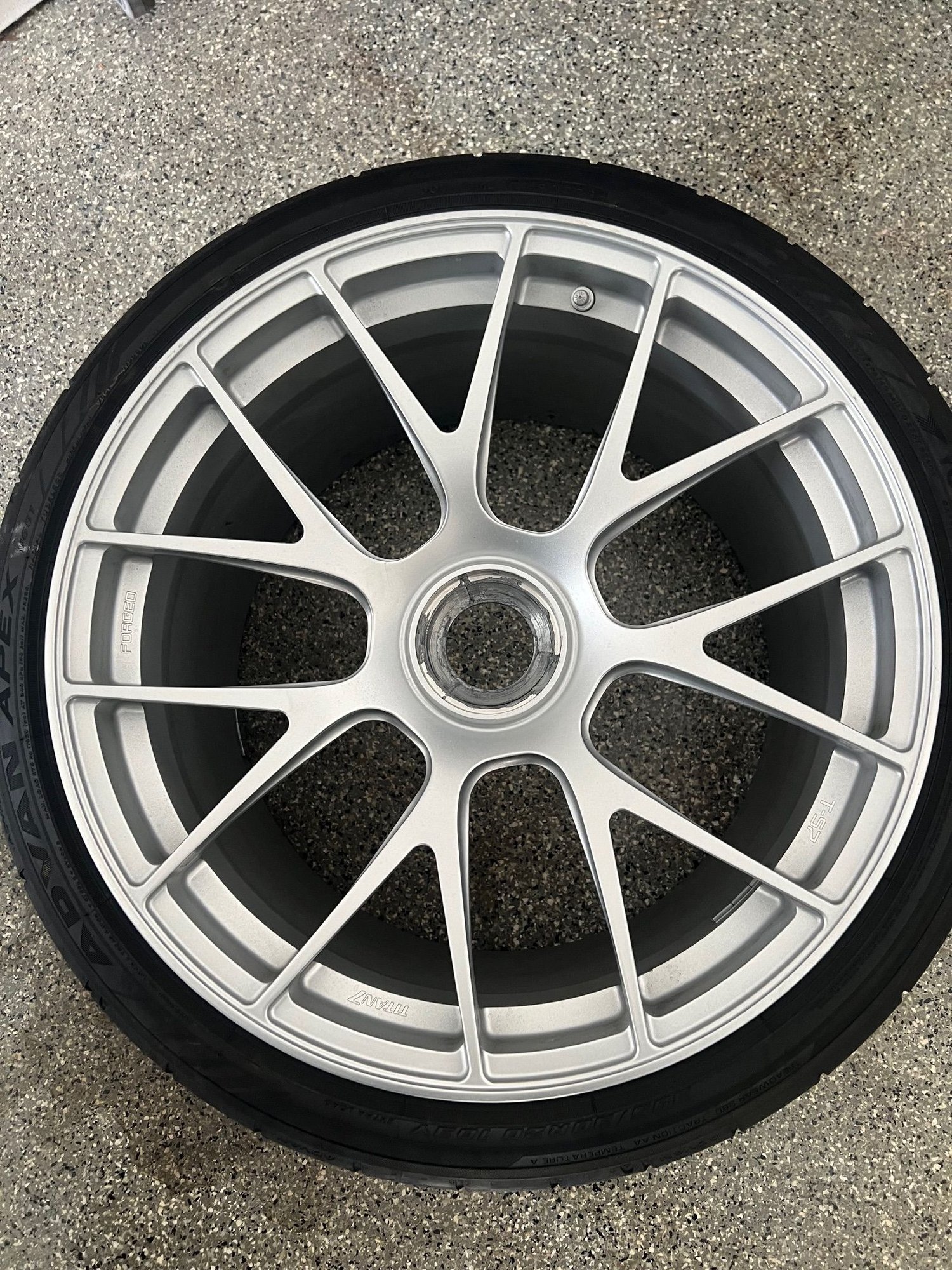 Wheels and Tires/Axles - Titan 7 T-S7 Forged Centerlock Wheels with Tires and TPMS - Used - 2015 to 2019 Porsche GT3 - Las Vegas, NV 89141, United States