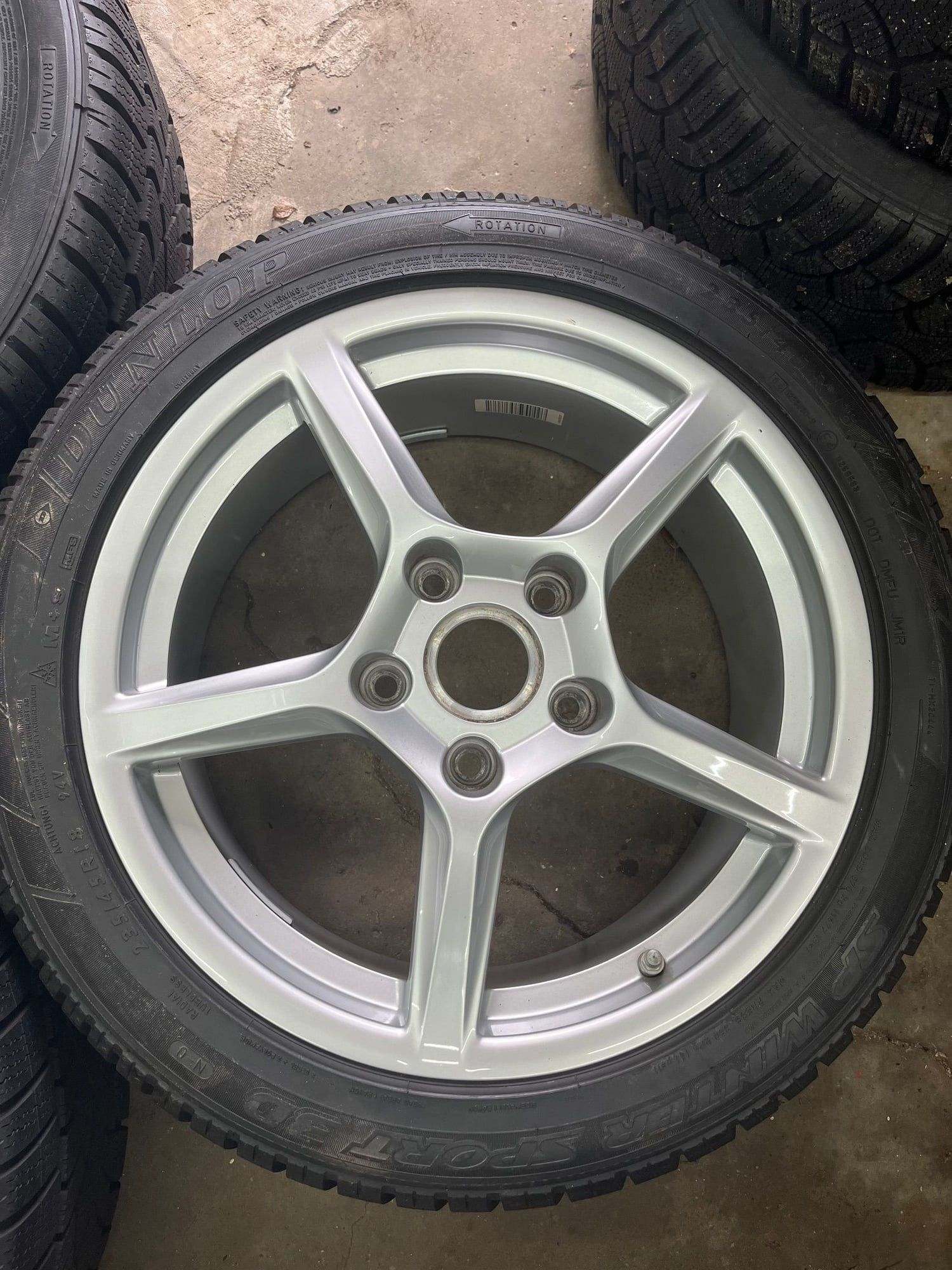 Wheels and Tires/Axles - OEM 18" 2012+ 981 982 718 Cayman Boxster Wheels and Winter Tires w/TPMS - LIKE NEW - Used - All Years  All Models - Cleveland, OH 44129, United States