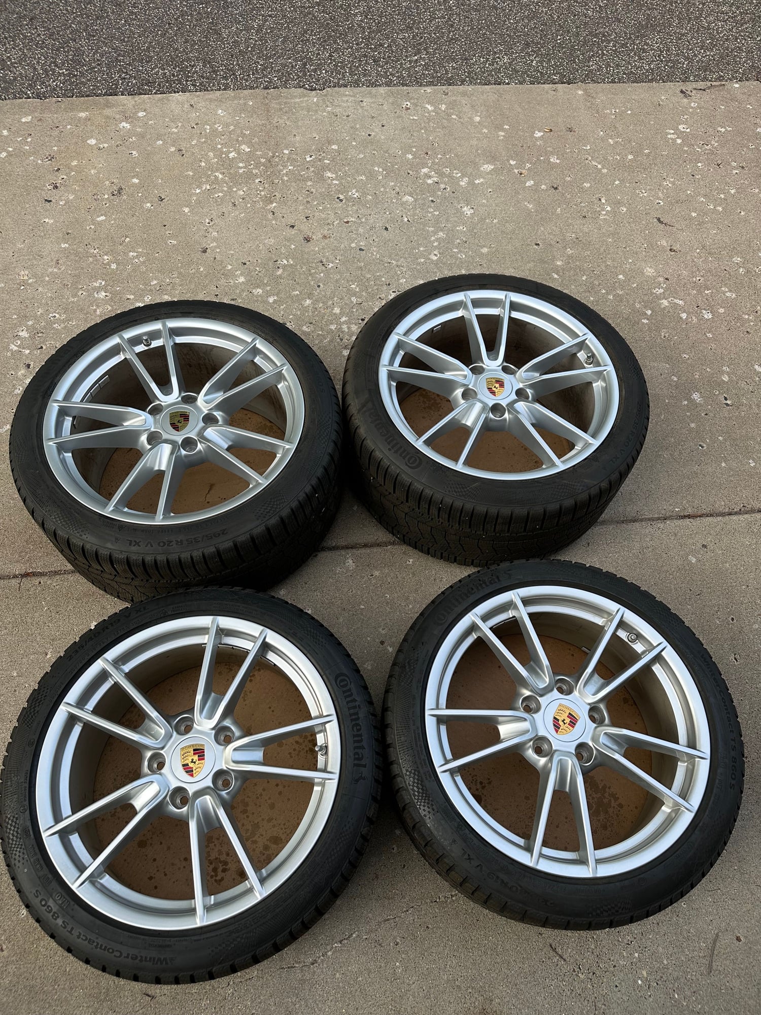 2020 Porsche Cayenne - 19/20" Carrera Winter Wheel Package - 992 OEM Wheels & Continental Tires - Wheels and Tires/Axles - $3,200 - Plymouth, MN 55447, United States