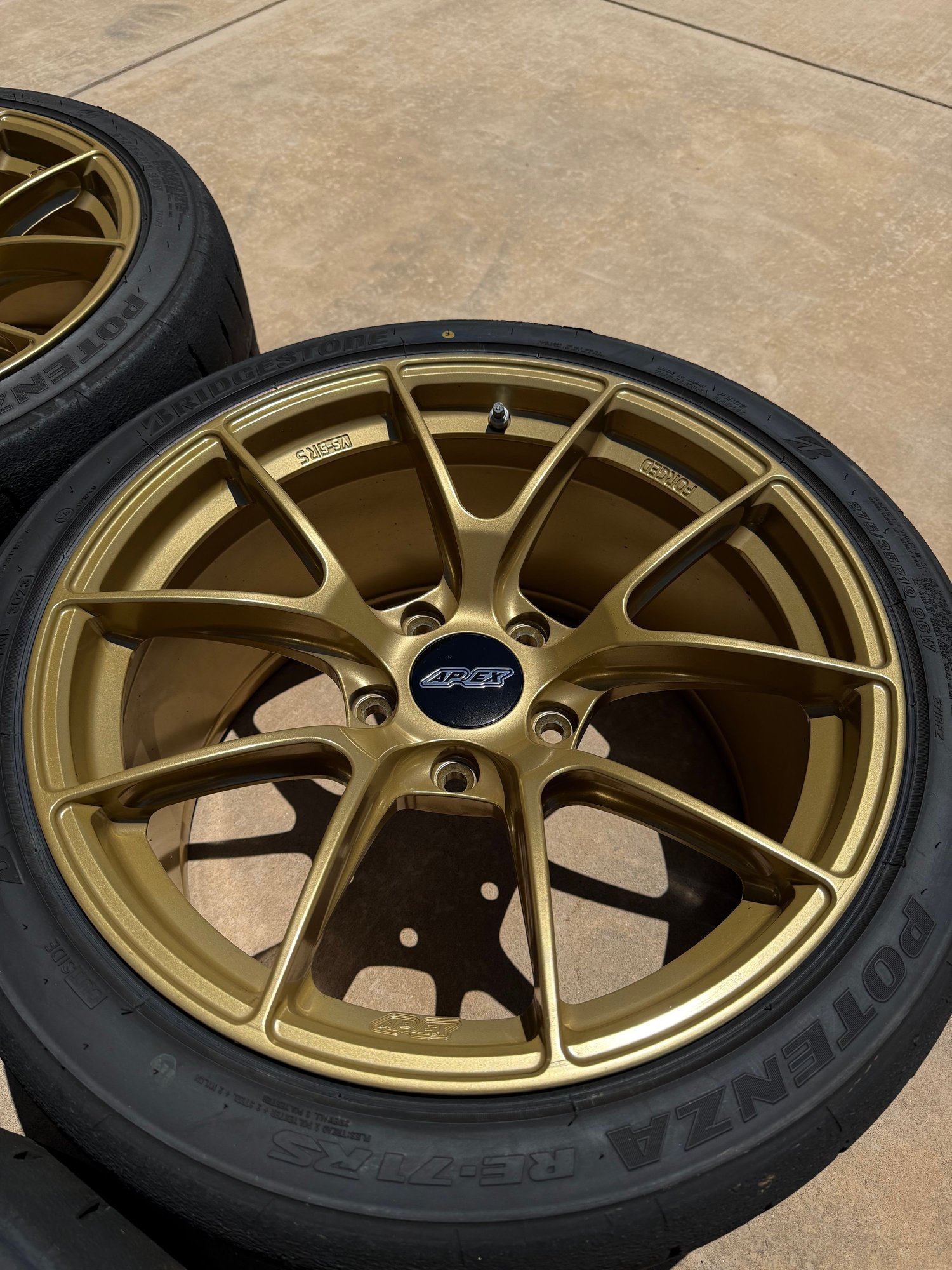 Wheels and Tires/Axles - 19” Apex VS-5RS 5-lug - 718 fitment (including GT4/Spyder) - Bridgestone RE-71RS - Used - All Years  All Models - San Francisco, CA 94111, United States