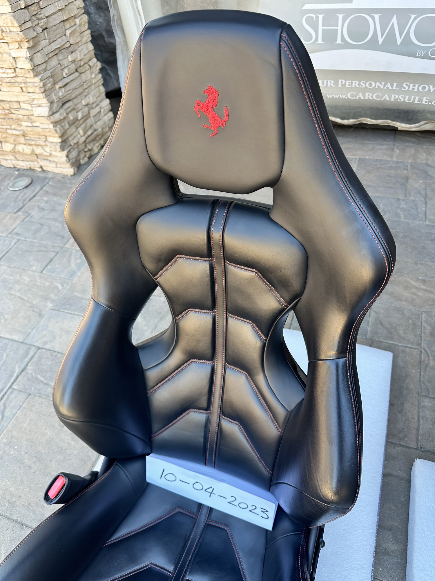 Interior/Upholstery - Ferrari 458 Racing Seats with Red Stitching  (Large size) - Used - -1 to 2024  All Models - -1 to 2024  All Models - North Hills, CA 91343, United States