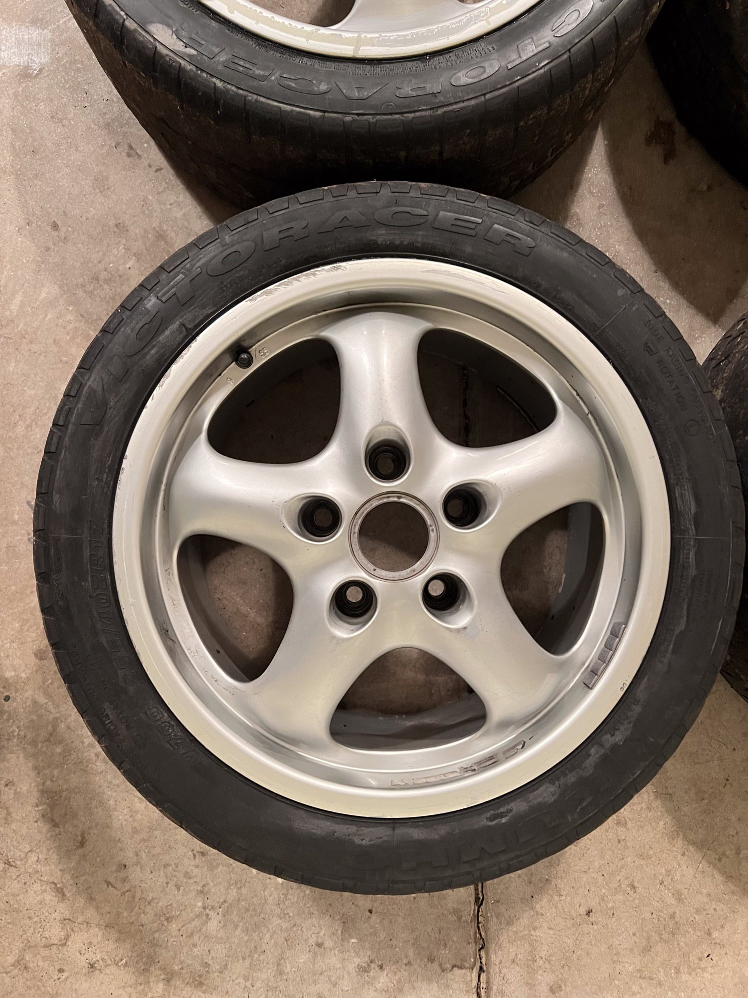 Wheels and Tires/Axles - Set of 7"X17" and 9"X17" ET55 Porsche Cup2 wheels with Kumho Victoracer V700 Tires - Used - 1995 to 1998 Porsche 911 - All Years Porsche 944 - Bolingbrook, IL 60490, United States