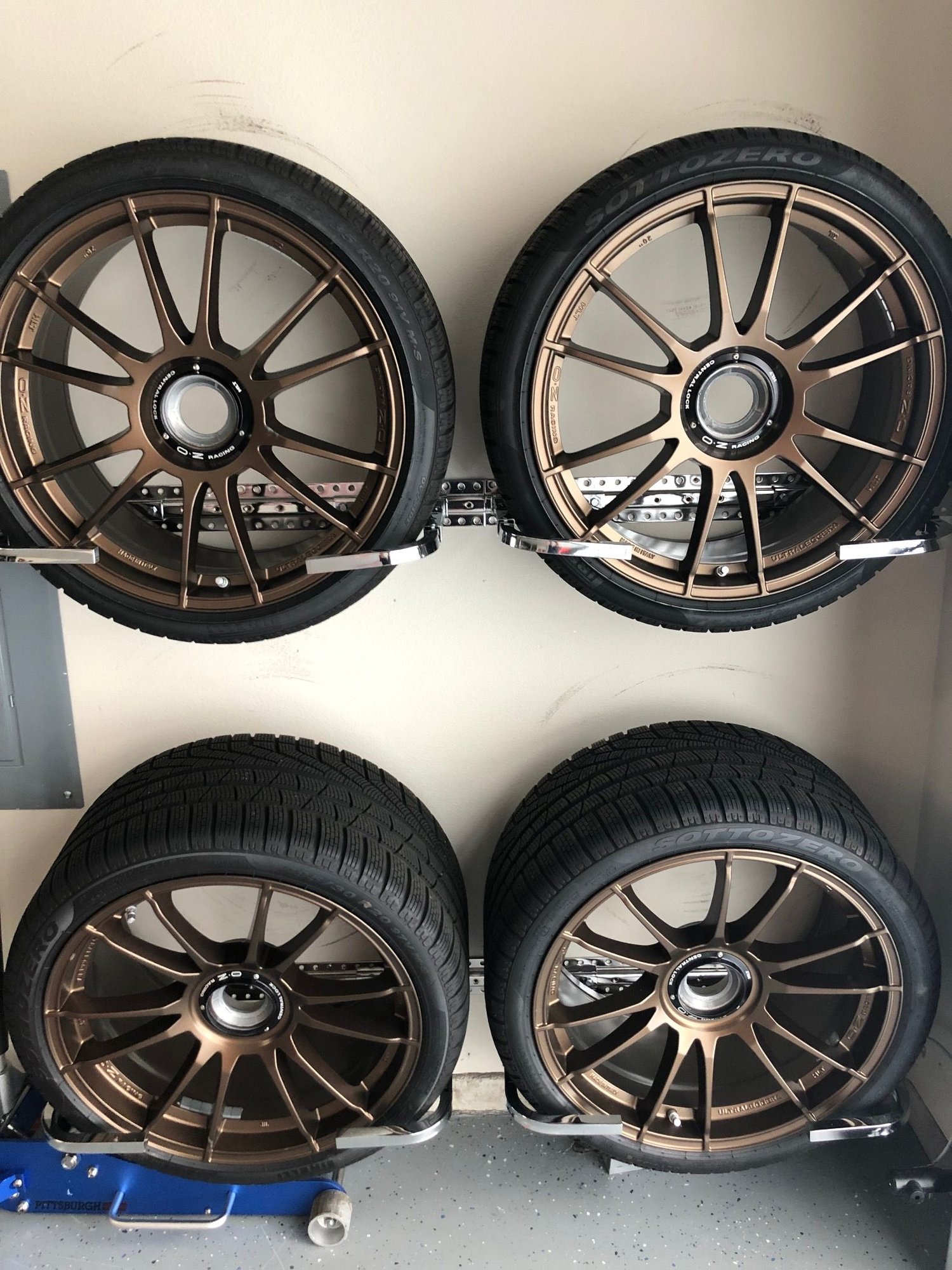 Wheels and Tires/Axles - OZ Racing Centerlock wheel and winter tires set for Turbo, TurboS, GT3 - Used - 2017 to 2019 Porsche 911 - Seattle, WA 98116, United States