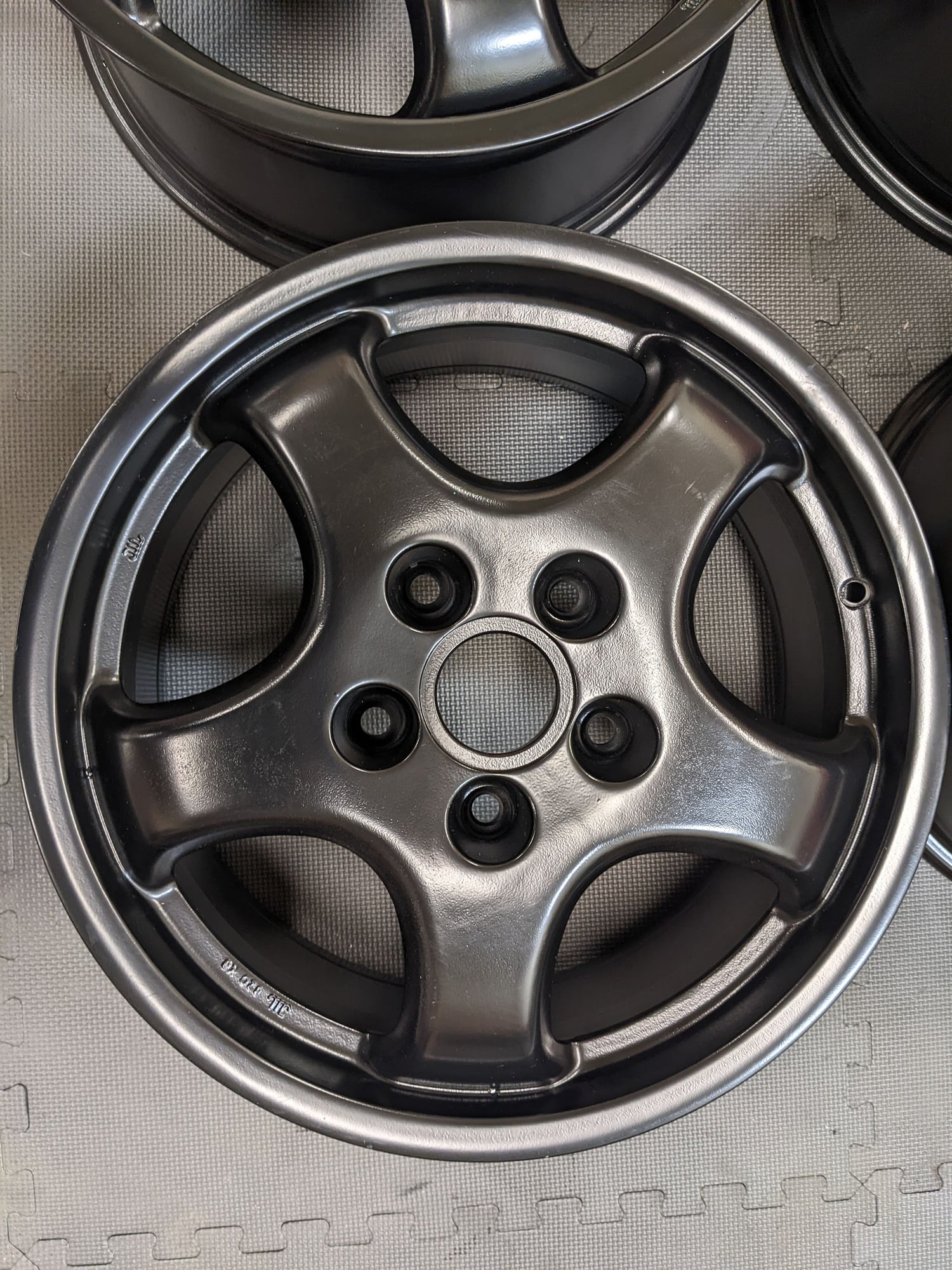 Wheels and Tires/Axles - Porsche 911 Cup 1 Italy Replica 17"x7" ET 52 17"x9.5" ET 47 964/993 Black Powder Coat - New - 1989 to 1999 Porsche 911 - Pebble Beach, CA 93953, United States