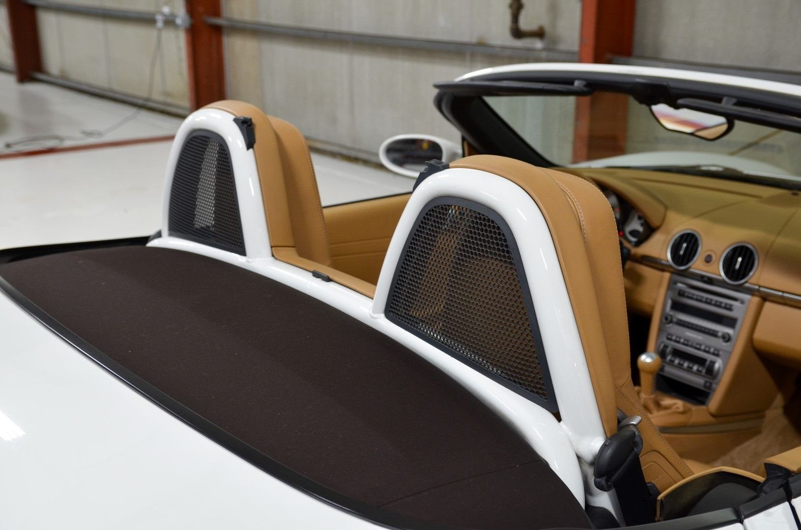 2005 Porsche Boxster - 2005 Porsche Boxster S 6-speed White/Tan - Used - VIN WP0CB29835U731811 - 44,000 Miles - 6 cyl - 2WD - Manual - Convertible - White - Twinsburg, OH 44087, United States
