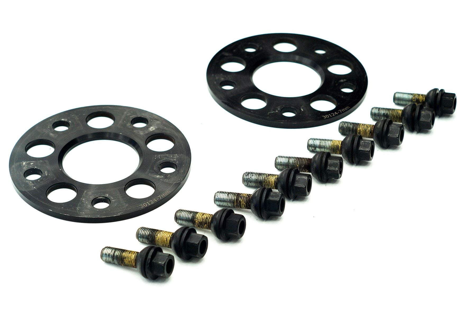2006 Porsche 911 - 7MM Black Hub Centric Wheel Spacers w/ Extended Black Wheel Bolts - Accessories - $95 - Bayport, NY 11705, United States