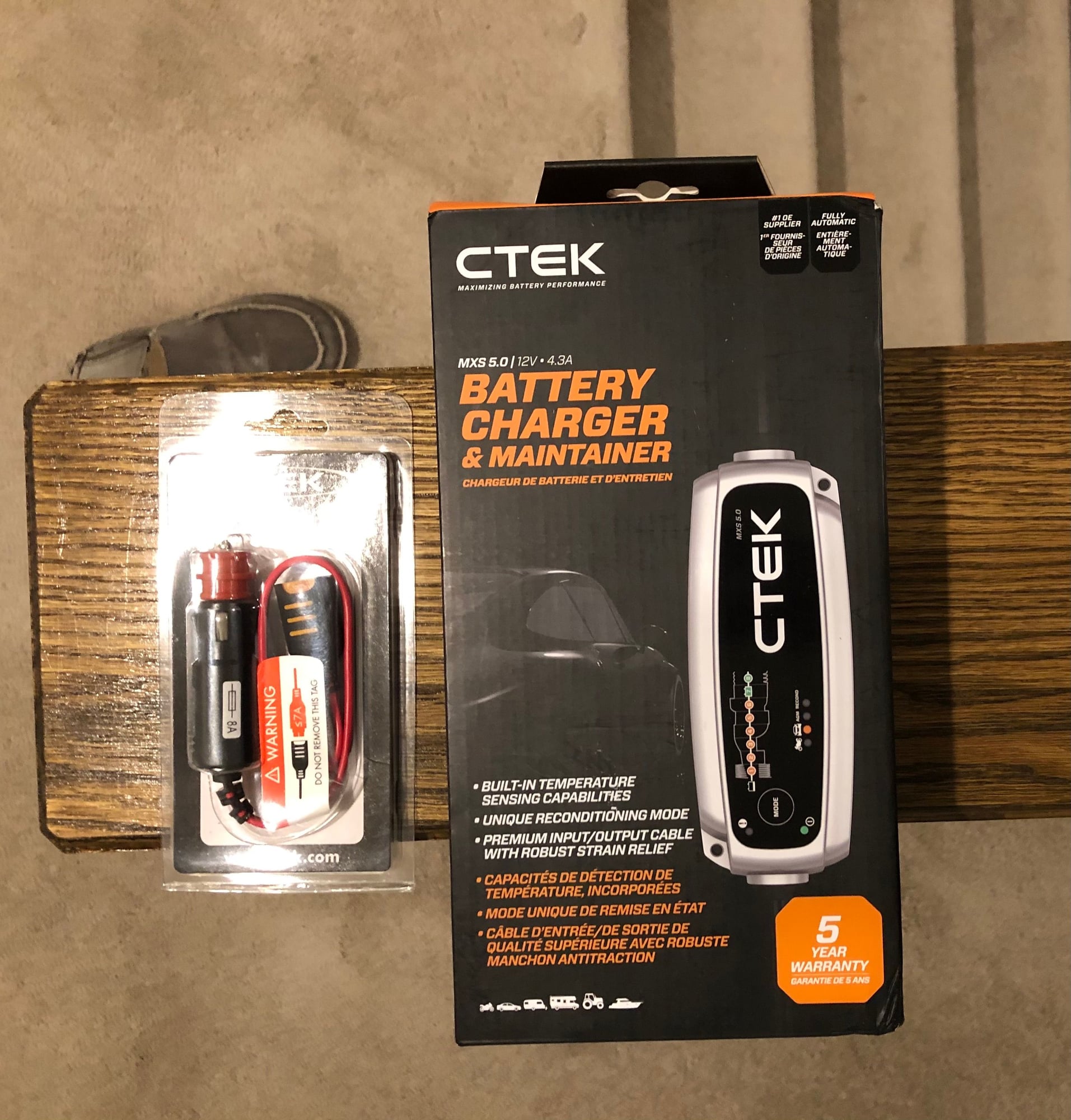 Miscellaneous - CTEK MXS 5.0 Battery charger and maintainer & 12 volt comfort connect - New - 0  All Models - Fuquay Varina, NC 27526, United States