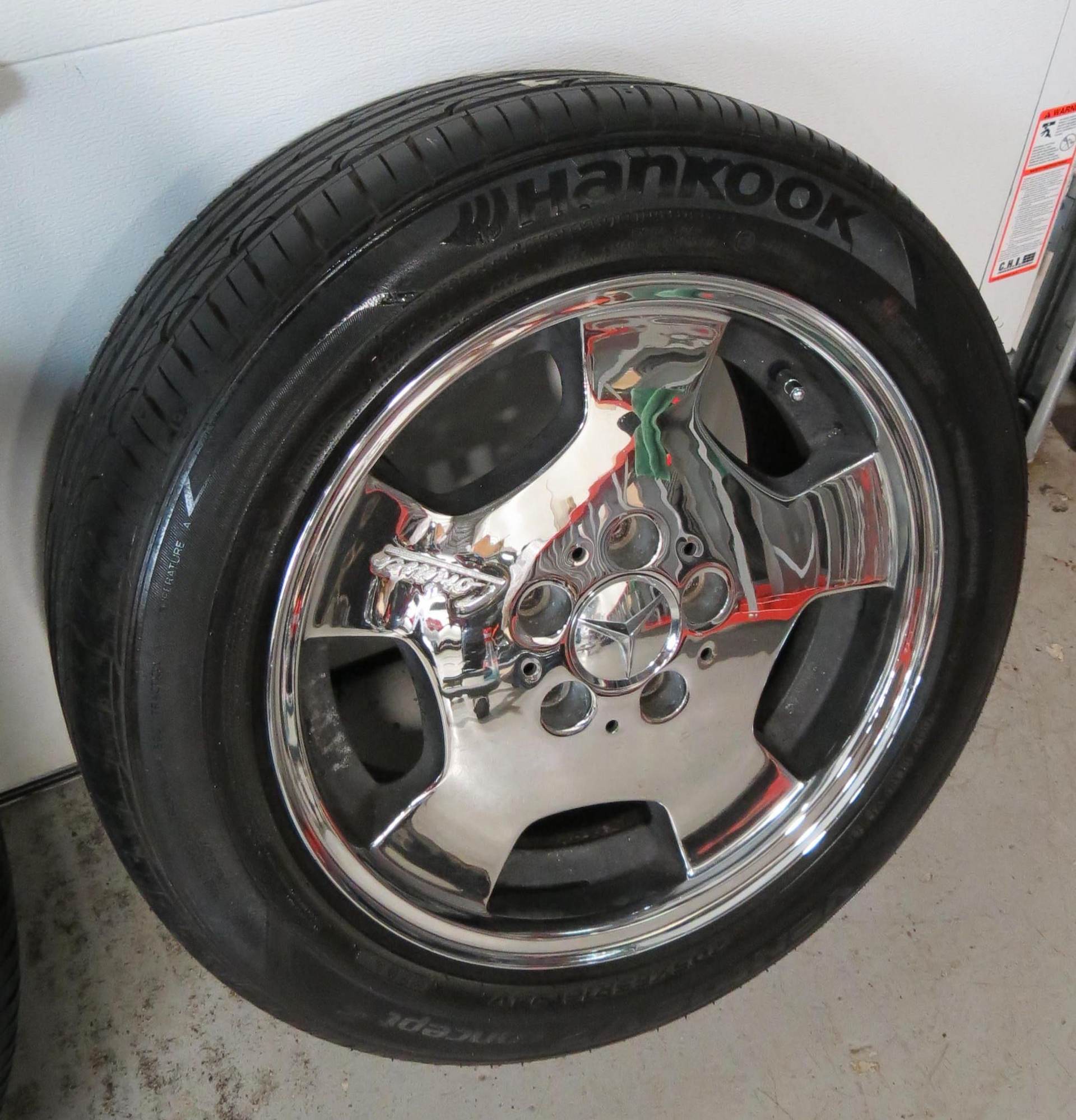 Wheels and Tires/Axles - Mercedes Lorinser RS 90 Wheel 18in 5x112 +37MM Chrome w/ brand new tires - Used - All Years Mercedes-Benz All Models - Saddle Brook, NJ 07663, United States