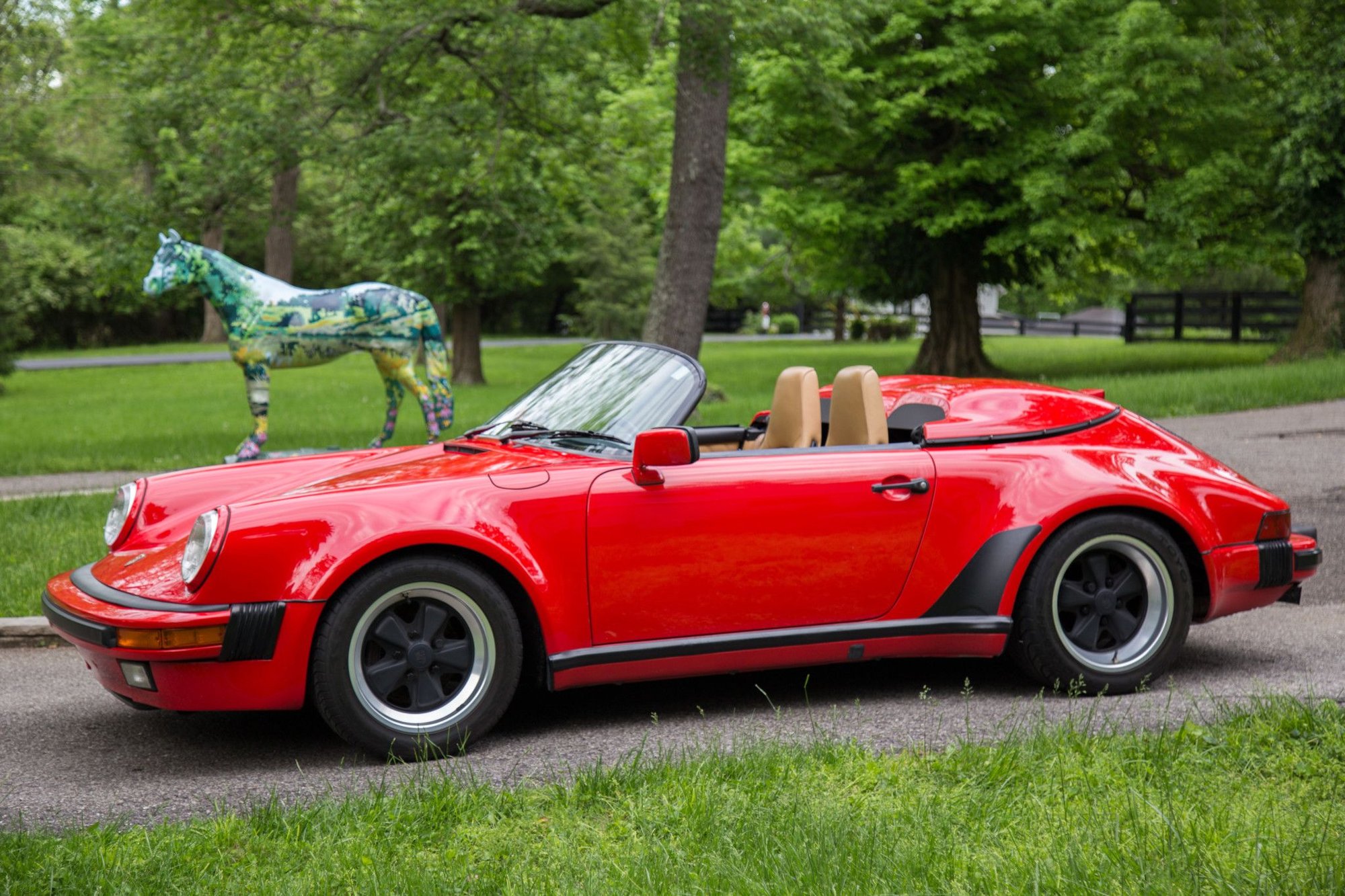 1989 Porsche 911 - 1989 911 SPEEDSTER GUARDS RED/CASHMERE 2 OWNER ALL RECORDS - Used - VIN wp0eb0915ks173628 - 41,000 Miles - 6 cyl - 2WD - Manual - Convertible - Red - Louisville, KY 40223, United States