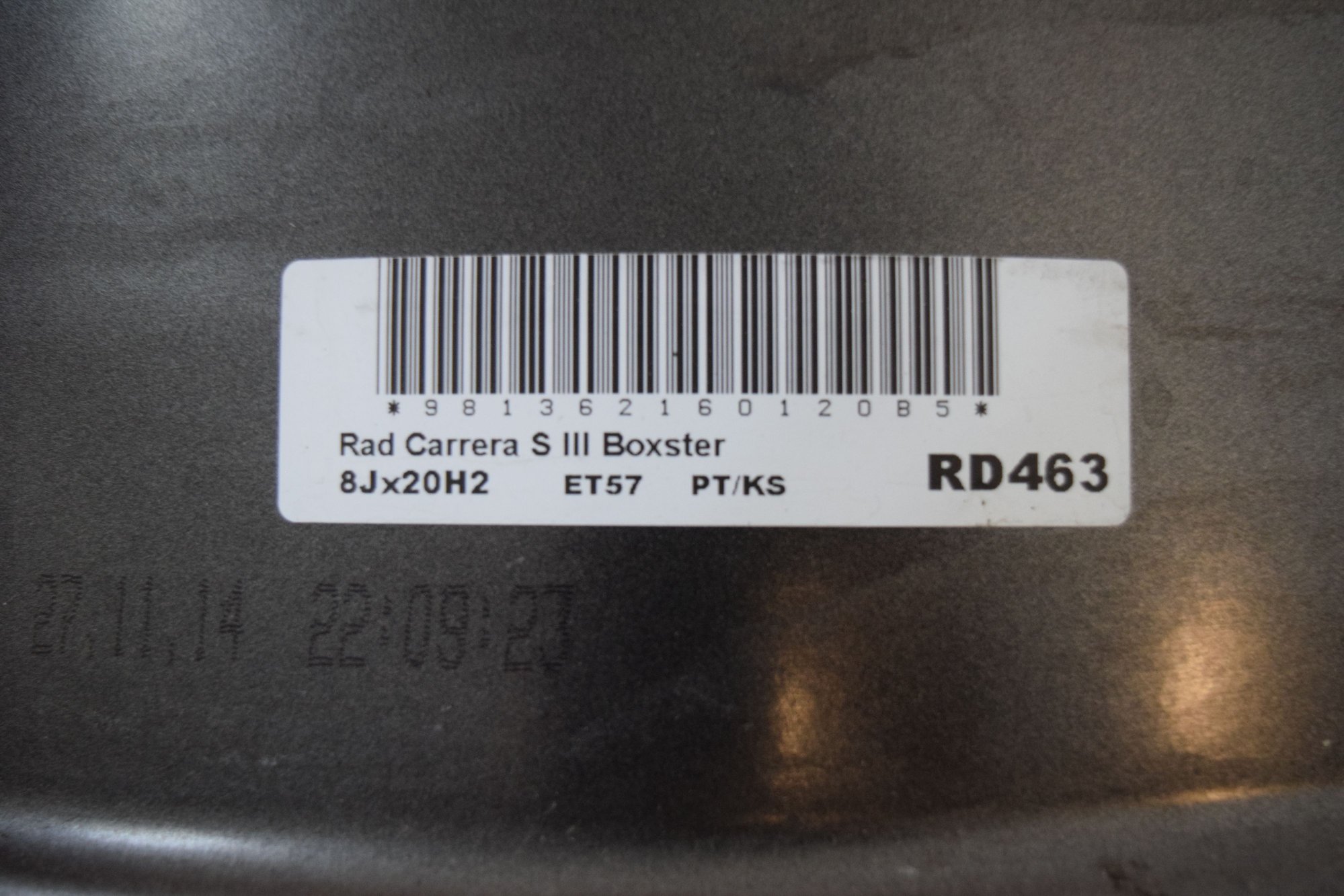 Wheels and Tires/Axles - Porsche rims; set of 4; factory satin finish; 8J x 20 and 9.5J x 20 w/ matching caps - Used - 2014 to 2016 Porsche Cayman - Colorado Springs, CO 80907, United States