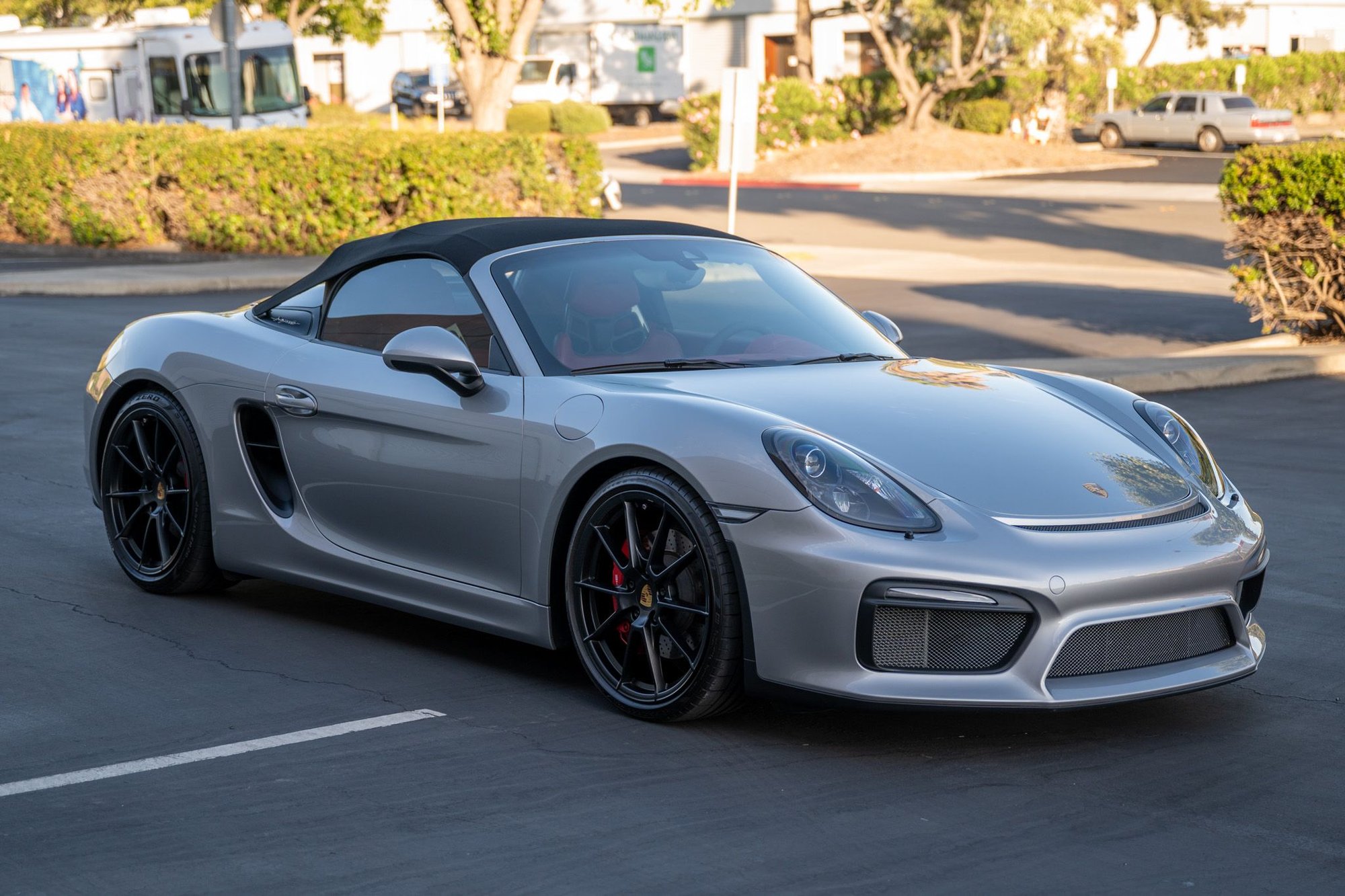 2016 Porsche Boxster - 2016 Boxster Spyder | GT Silver | Spyder Garnet Red Interior | Great spec | 8500~ mi - Used - VIN WP0CC2A82GS152669 - 8,500 Miles - 6 cyl - 2WD - Manual - Convertible - Silver - San Jose, CA 95035, United States