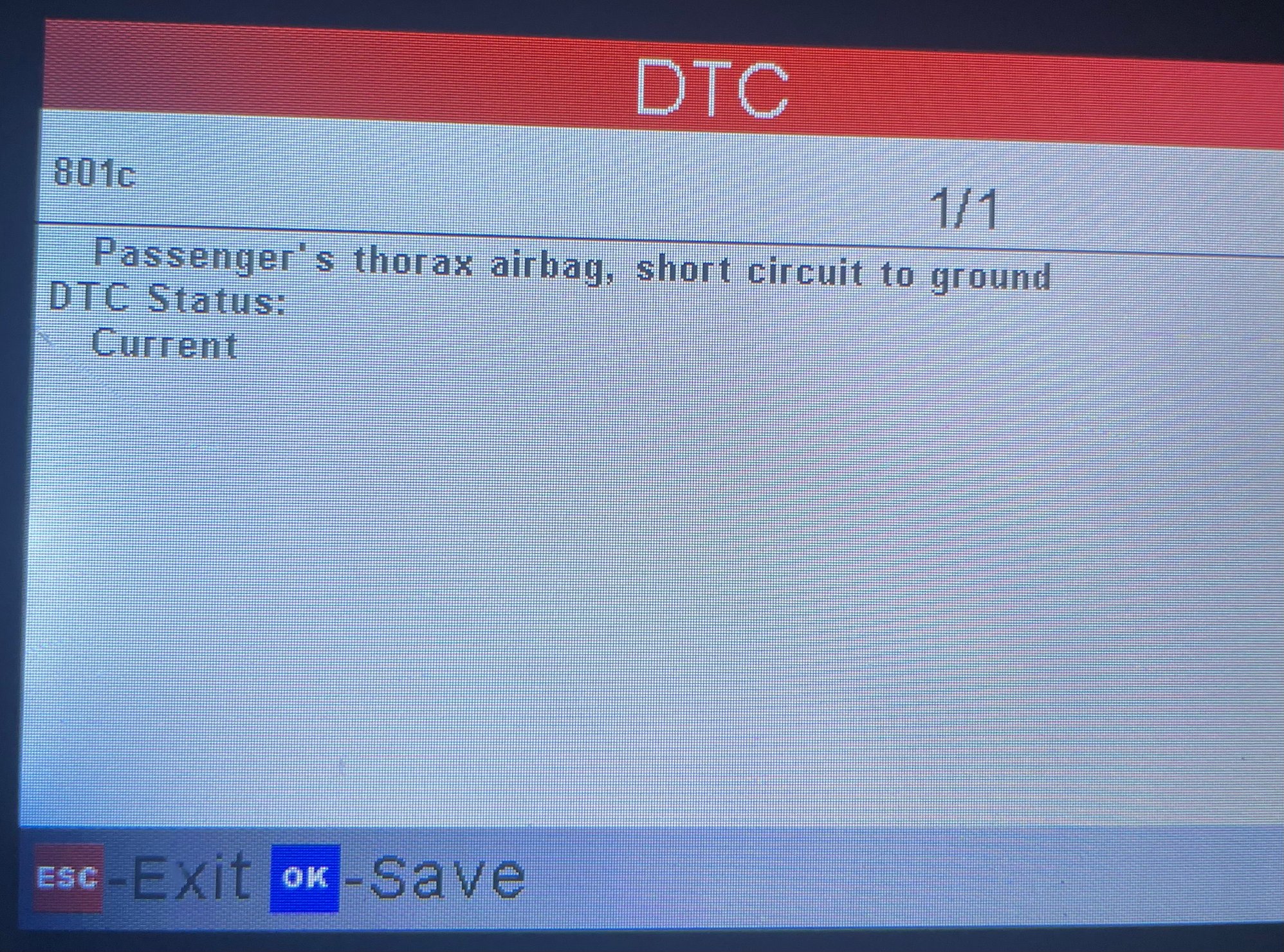 This is the 801c error code I kept getting. 