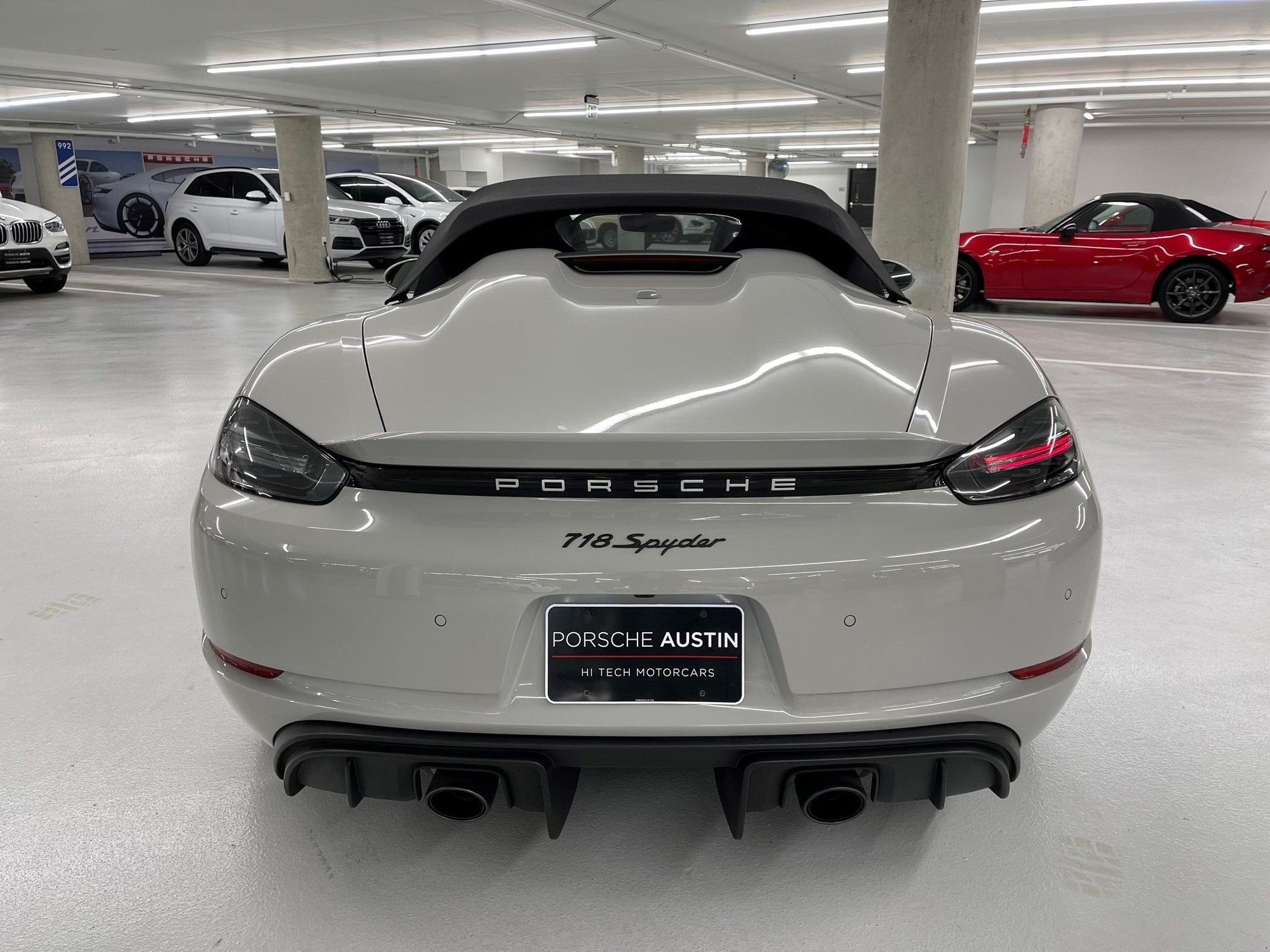 2021 Porsche 718 Spyder - 2021 718 Boxster Spyder MT - Used - VIN WP0CC2A87MS240399 - 5,653 Miles - 6 cyl - 2WD - Manual - Convertible - Gray - Austin, TX 78759, United States