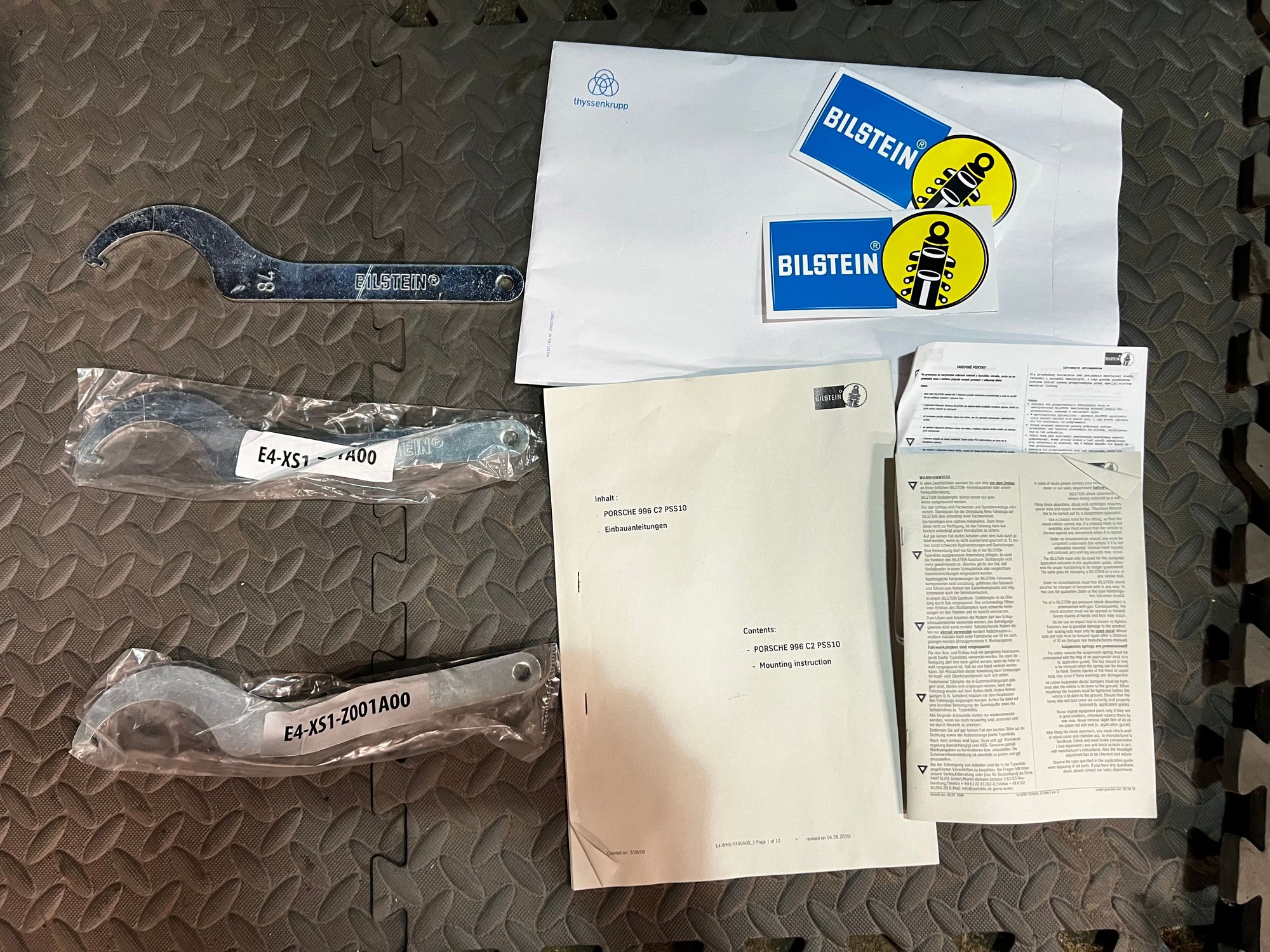 Steering/Suspension - Bilstein B16 (PSS10) Coilover Kit for 996 C2 Carrera Unused/New p/n 48-186322 - New - 1999 to 2004 Porsche 911 - Sebastopol, CA 95472, United States