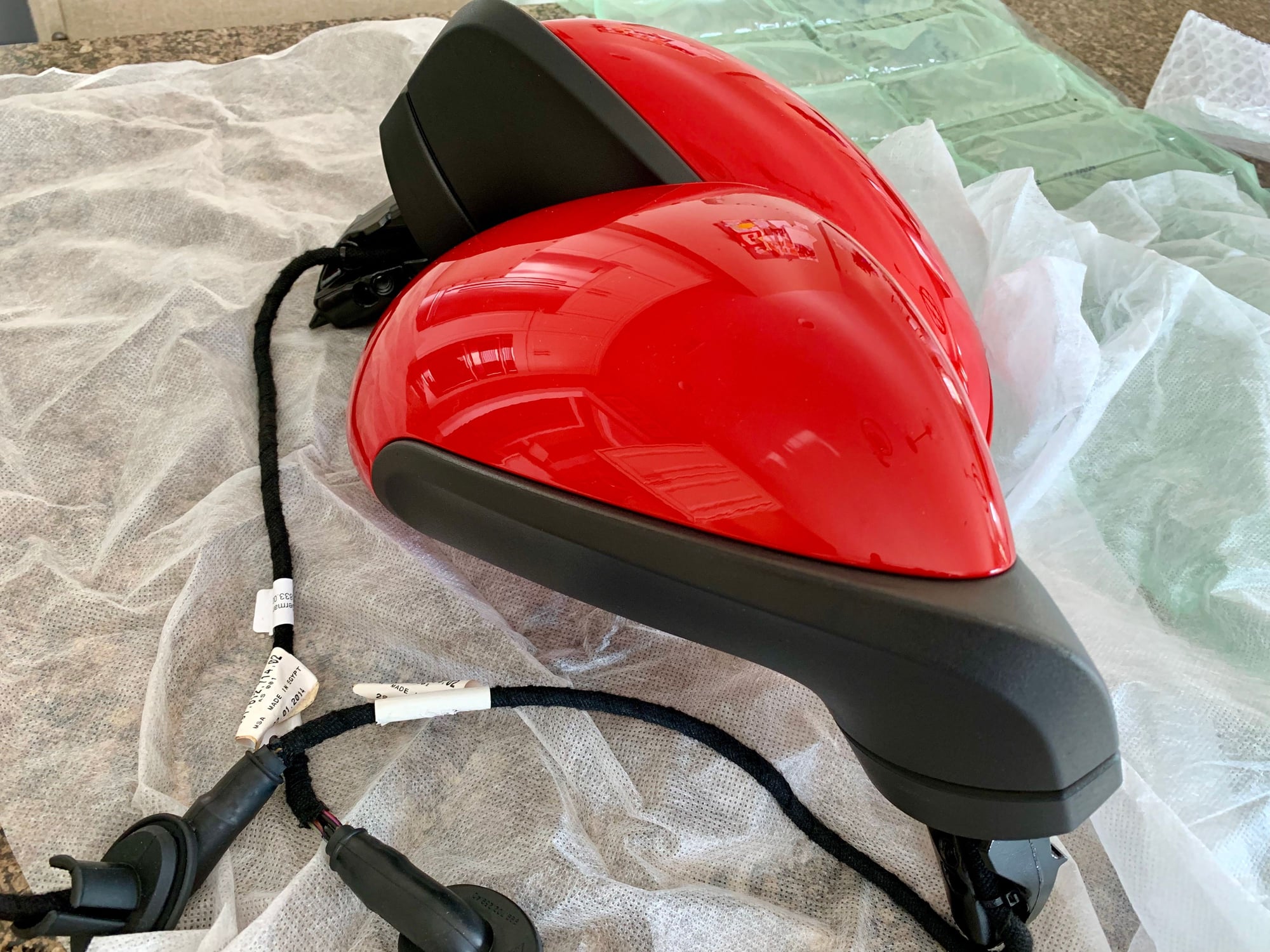 Exterior Body Parts - FS: 991/981 Guards Red mirrors. Power, heated, auto dim, memory. - Used - 2012 to 2016 Porsche 911 - 2013 to 2016 Porsche Boxster - 2013 to 2016 Porsche Cayman - Lansdale, PA 19446, United States