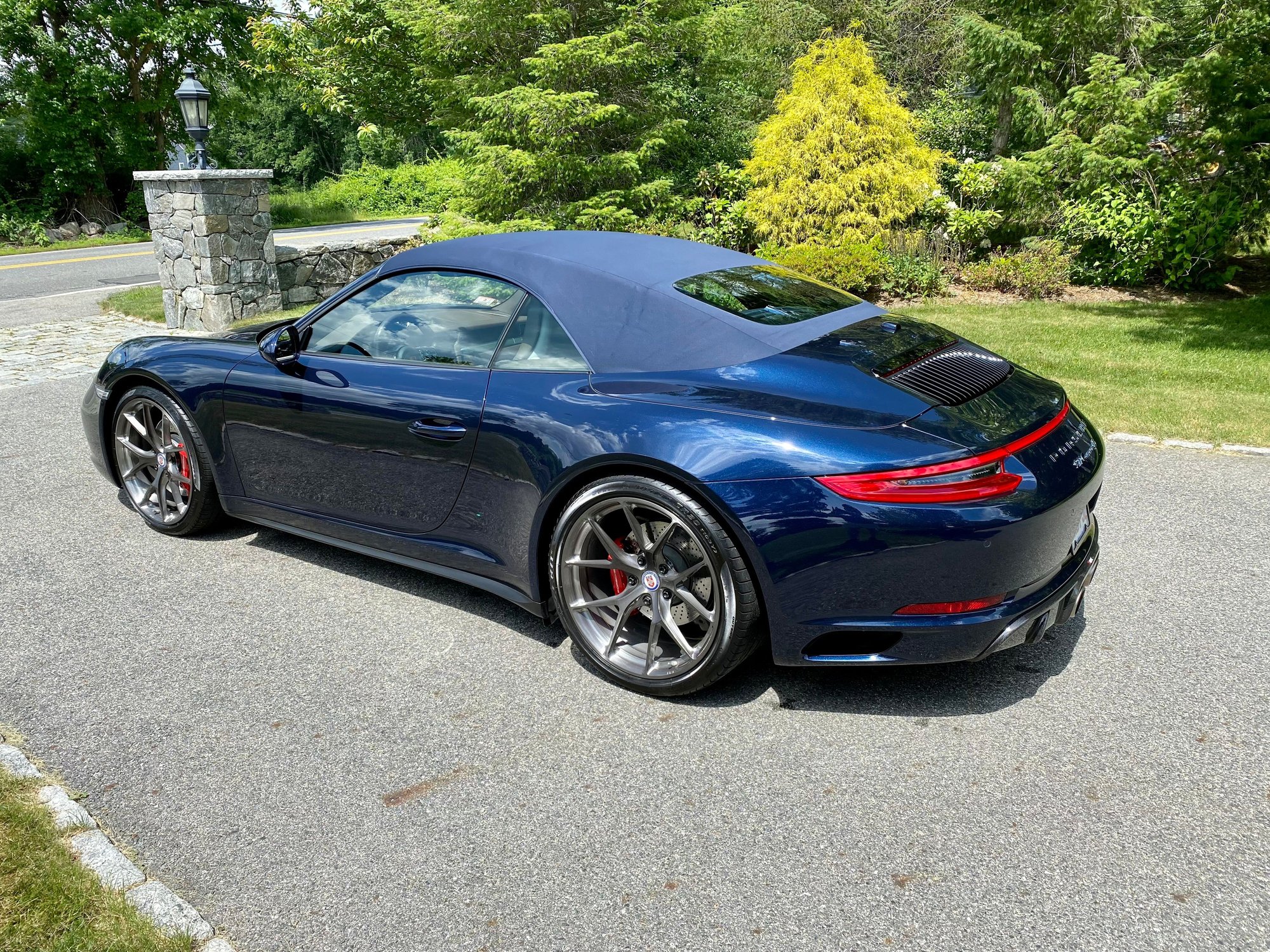 2017 Porsche 911 - 2017 Carrera 4S Cabriolet - Night Blue/Saddle Brown Full Leather - Used - VIN WP0CB2A97HS155807 - 19,650 Miles - 6 cyl - AWD - Automatic - Convertible - Blue - Sudbury, MA 01776, United States