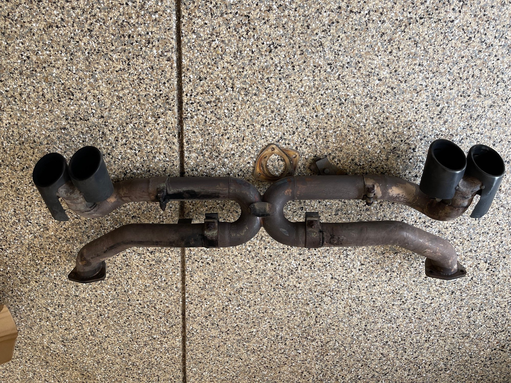 Engine - Exhaust - Fabspeed Porsche 997.2 x-pipe with outside muffler bypass and black tips - Used - 2009 to 2012 Porsche 911 - St. Louis, MO 63141, United States