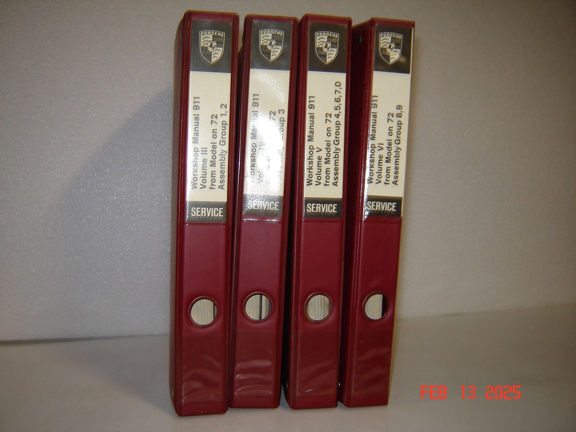 Miscellaneous - 911 Factory Service Manuals 4 Volumes 1972-1982 - Used - 1972 to 1982 Porsche 911 - Pearl River, NY 10965, United States