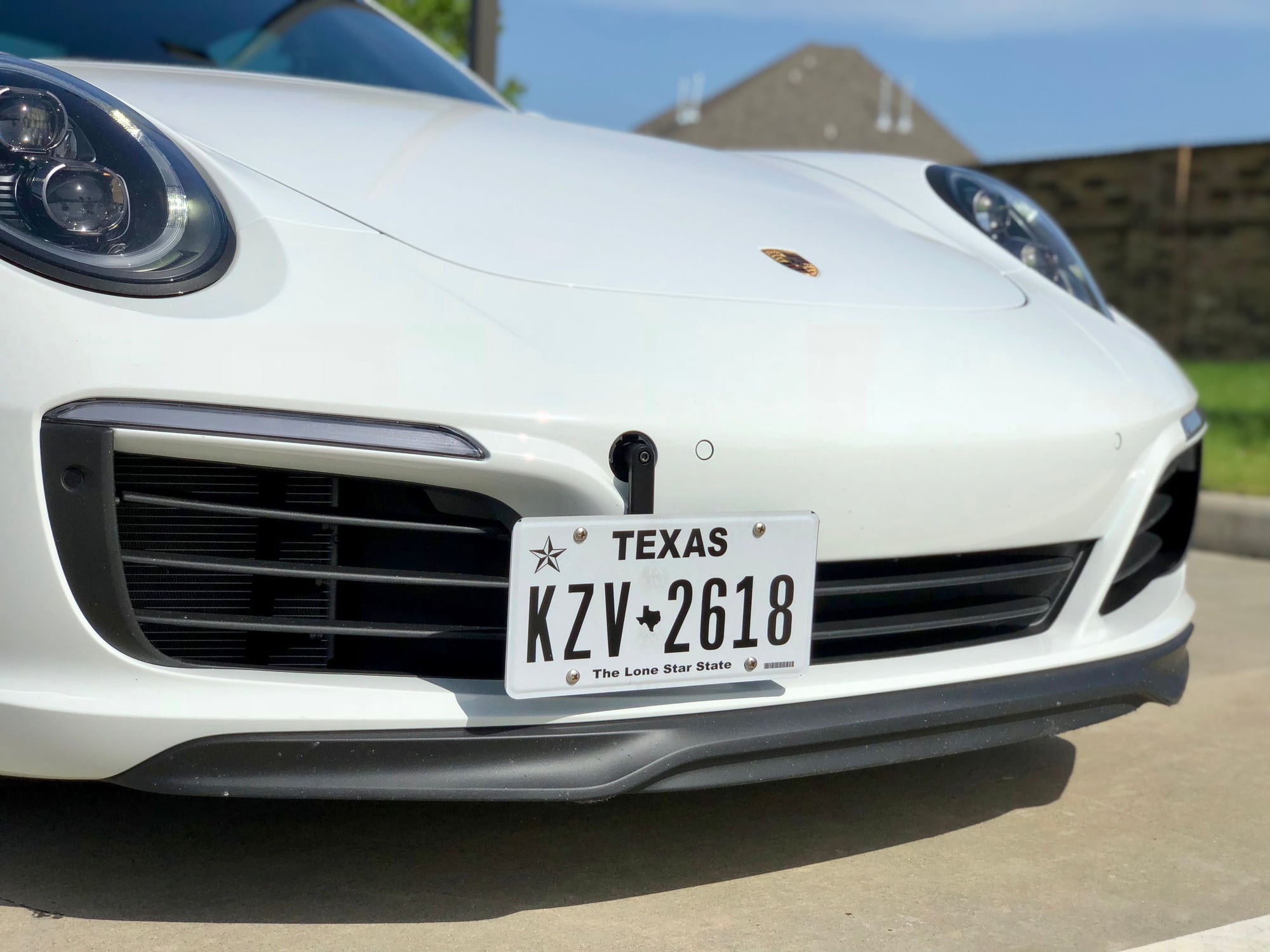 Tow hook front license plate bracket - Rennlist - Porsche