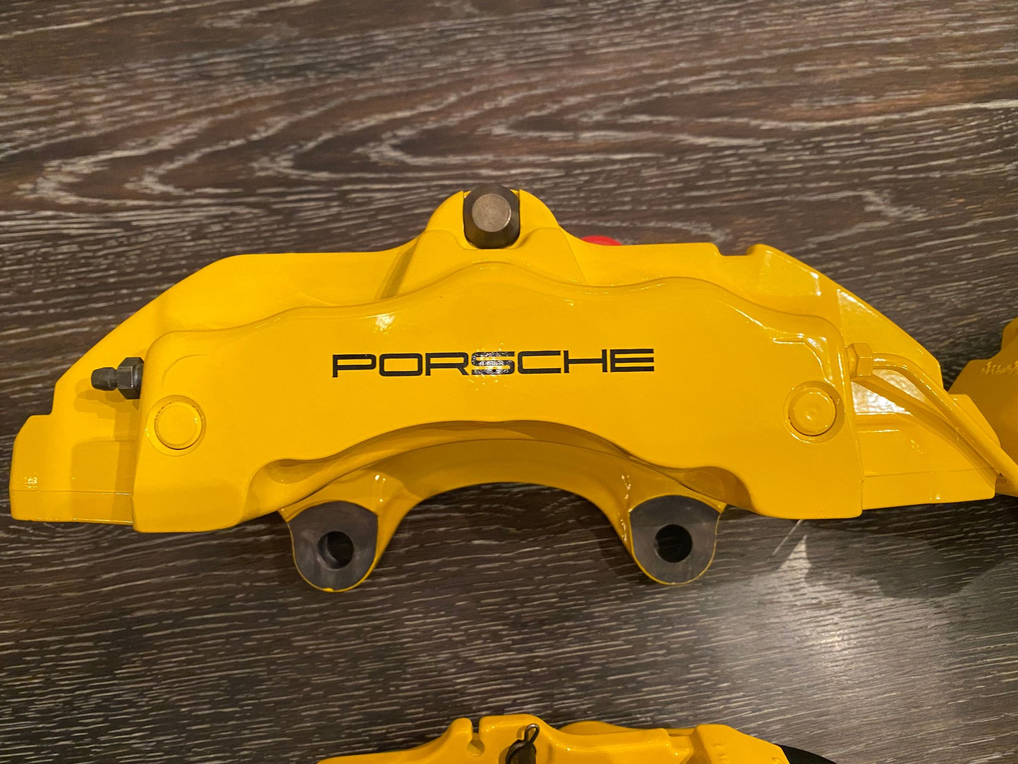 Freshly Powder coated 18z Cayenne TT front ad rear calipers Rennlist