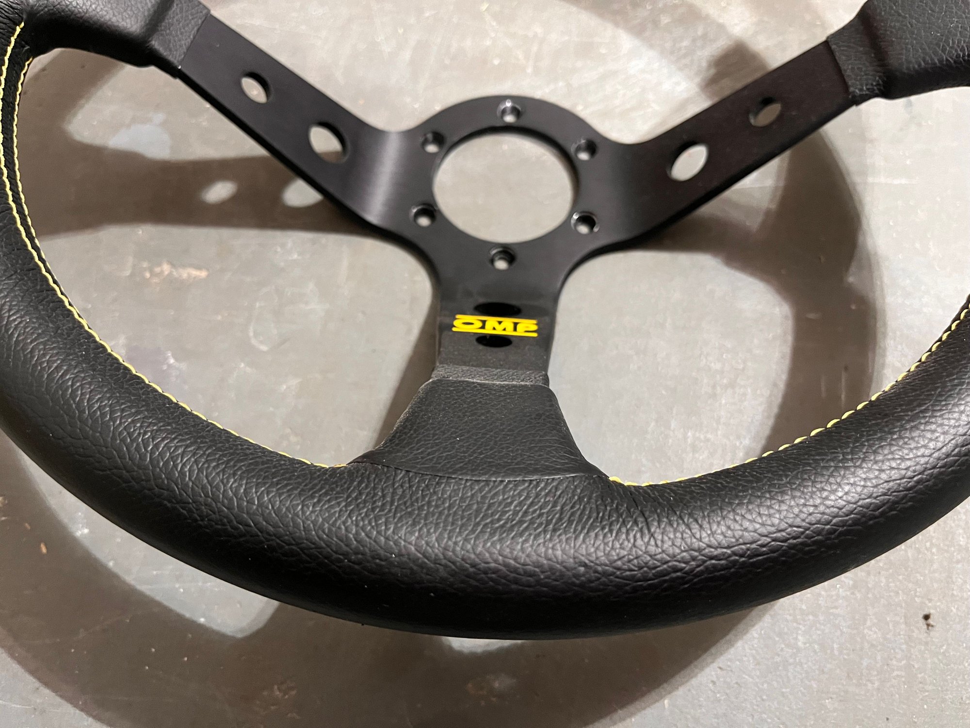 Steering/Suspension - OMP Corsica Steering Wheel, Leather, 350mm (13.78" dia) x 3.75"D - Used - 0  All Models - Flowery Branch, GA 30542, United States