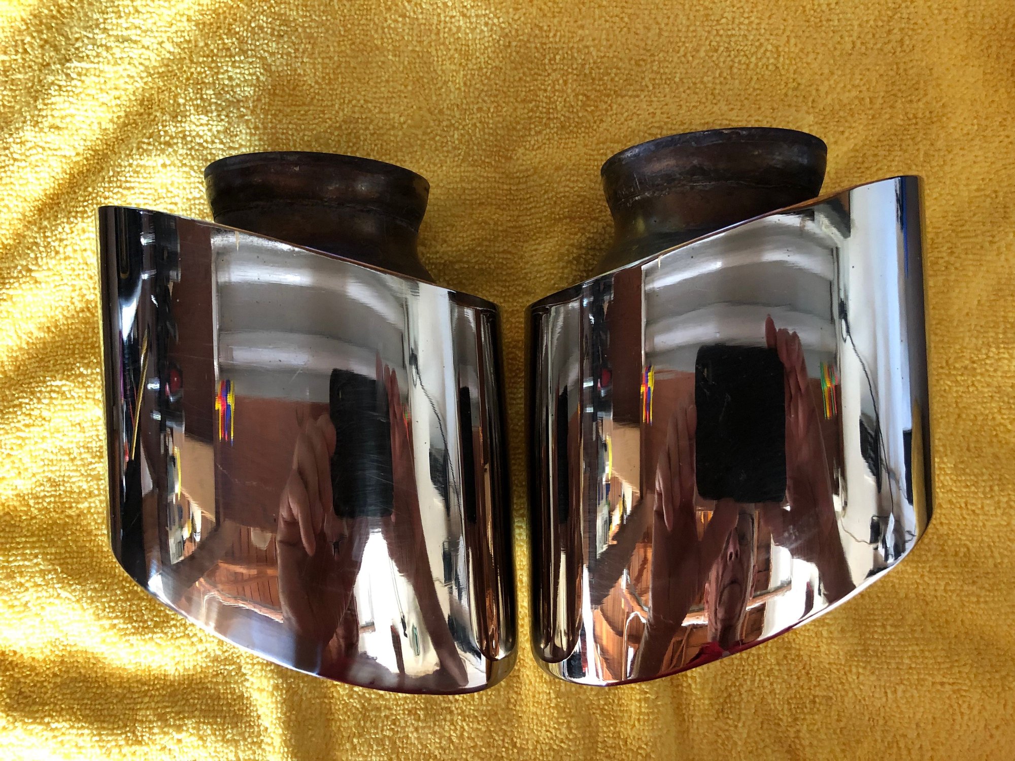 Engine - Exhaust - Wide Oval Exhaust tips for NB 993 - Used - 1995 to 1998 Porsche Carrera - Redlands, CA 92373, United States