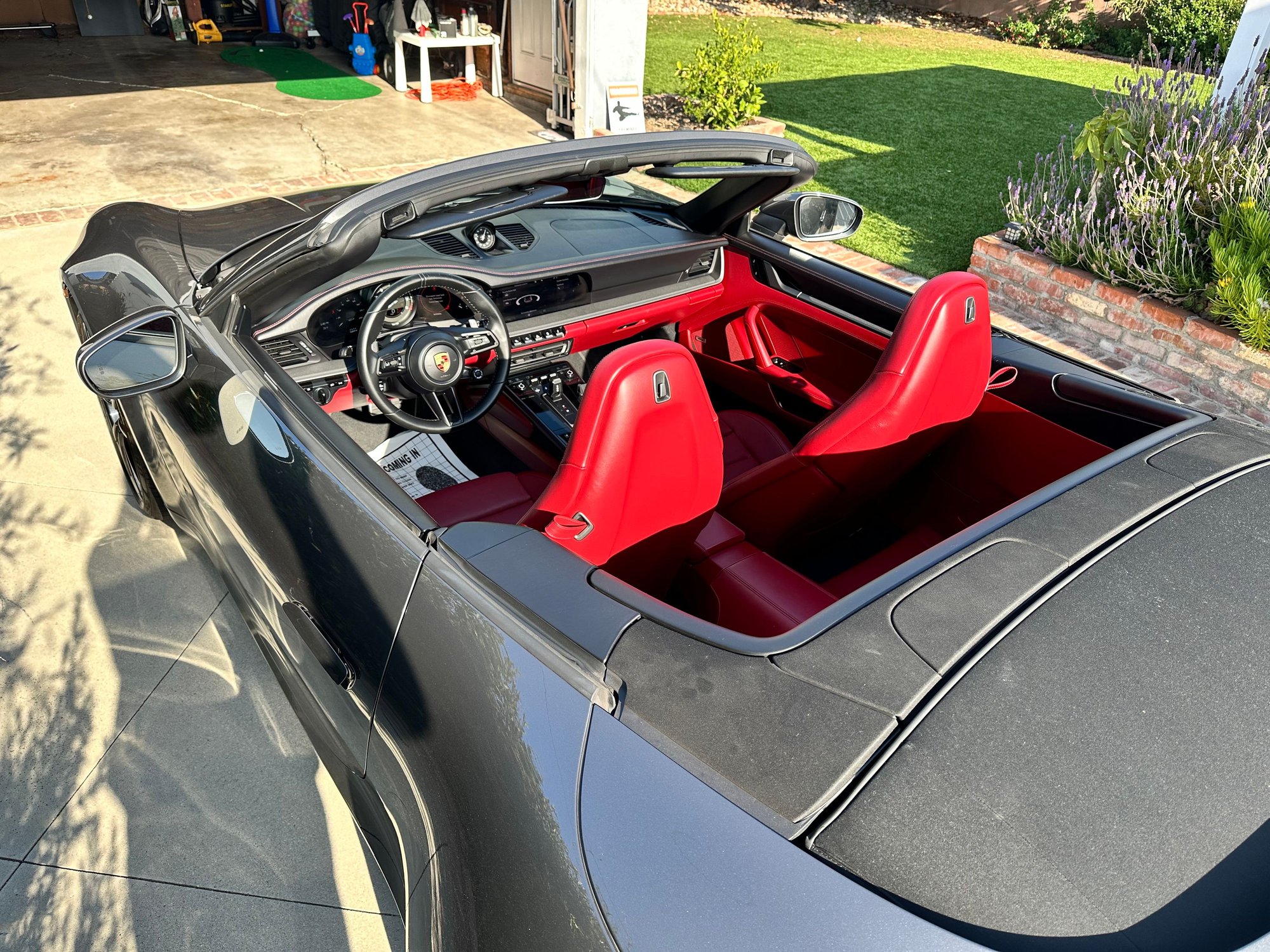 2021 Porsche 911 - 2021 992 Carrera S Cab -- 1 owner, 12k miles, Bordeaux Red interior -- NEW PRICE - Used - VIN WP0CB2A96MS248537 - 12,843 Miles - 6 cyl - 2WD - Automatic - Convertible - Gray - Hawthorne, CA 90250, United States