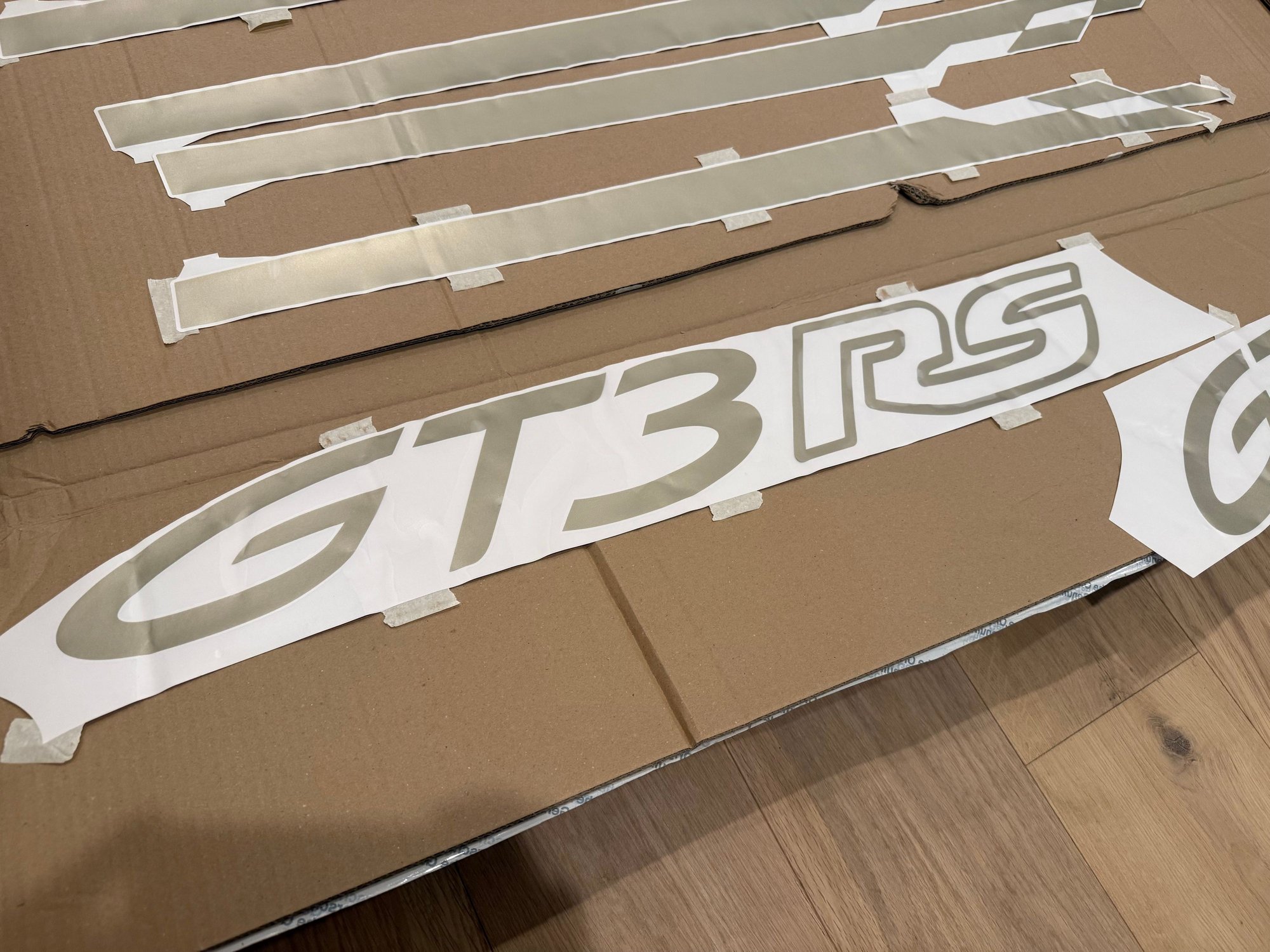 Exterior Body Parts - CXX 992 3RS White Gold Decal Sets (997.2 RS Livery) - New - -1 to 2027  All Models - Chicago, IL 60616, United States